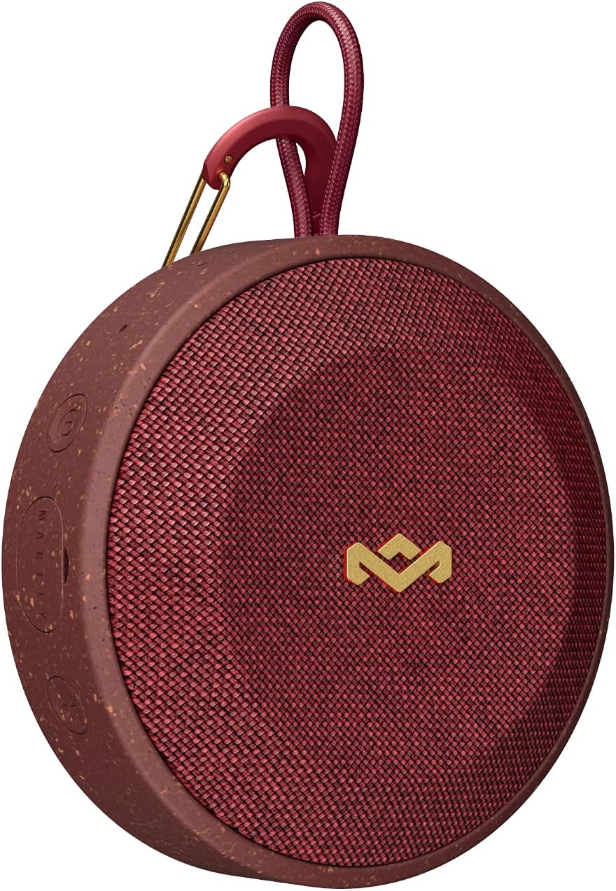 House of Marley EM-JA015-RD No Bounds Outdoor Wireless Water & Dust-Proof Bluetooth Speaker - Red (Pack of 1)