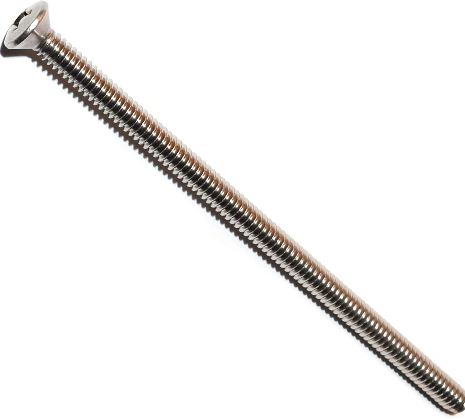 Hard-to-Find Fastener 014973449049 Phillips Oval Machine Screws, 10-24 x 4, Piece-3