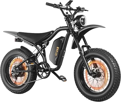 3000W/4700W/6000W Electric Off-Road E-Bike, 40MPH-55MPH Peak, 80-150 Miles Range, Removable Battery, Dual Suspension, Hydraulic Disc Brakes, UL2849 Certified, 90% Pre-Assembled
