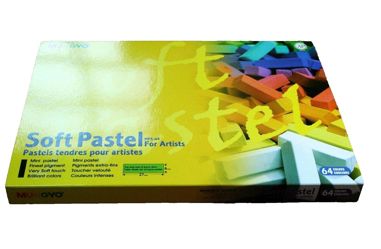 Mungyo Morbido pastello piazza gesso set di 64 colori
