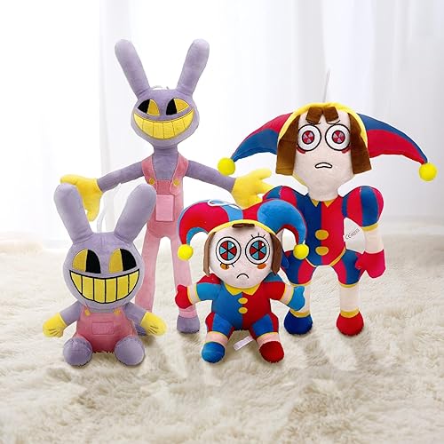 Miniatura 4 de GCOUU 1 pieza de The Amazing Digital Clrcus Plush  Pomni de pie  Regalo para fanáticos de la televisión para niños y adultos  Divertido paquete de
