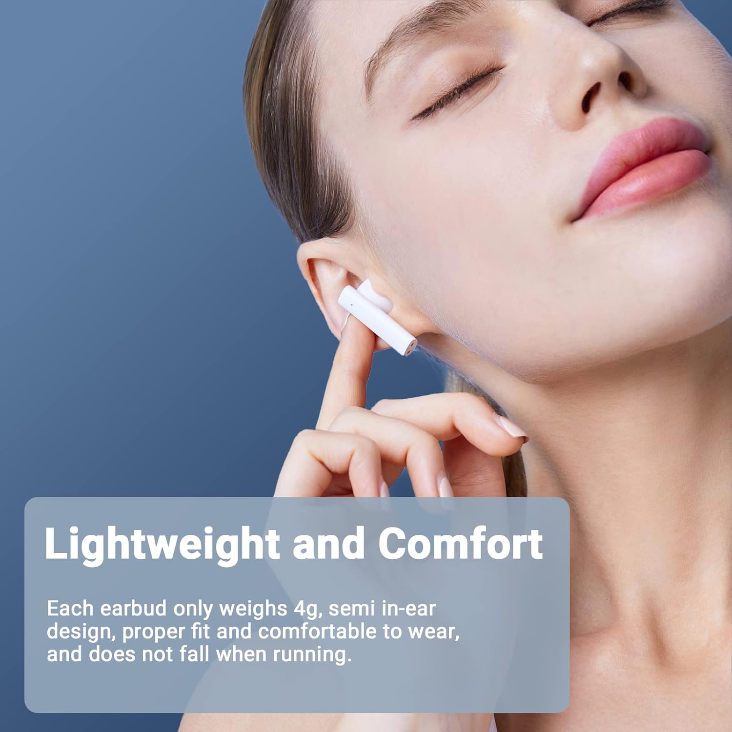 Wireless Earbuds Bluetooth Headphones 60Hrs Playback Clear Call Wireless Charging Case with LED Power Display Built-in Mic Stereo Headset Sweatproof occiam Waterproof Earphones for Workout White : Electronics