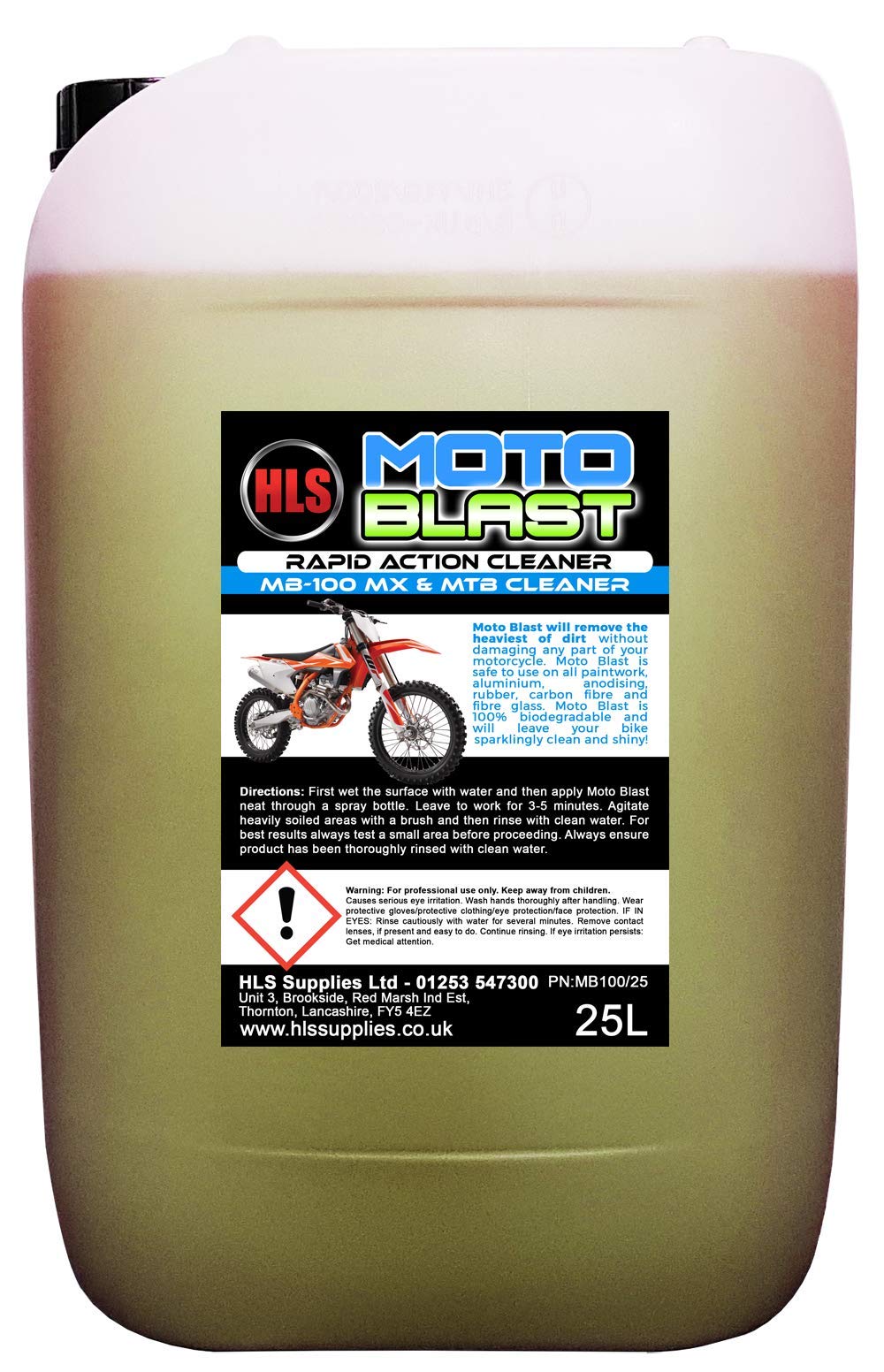 HLS Supplies 25L Moto-Blast - Motocross MTB Cleaner