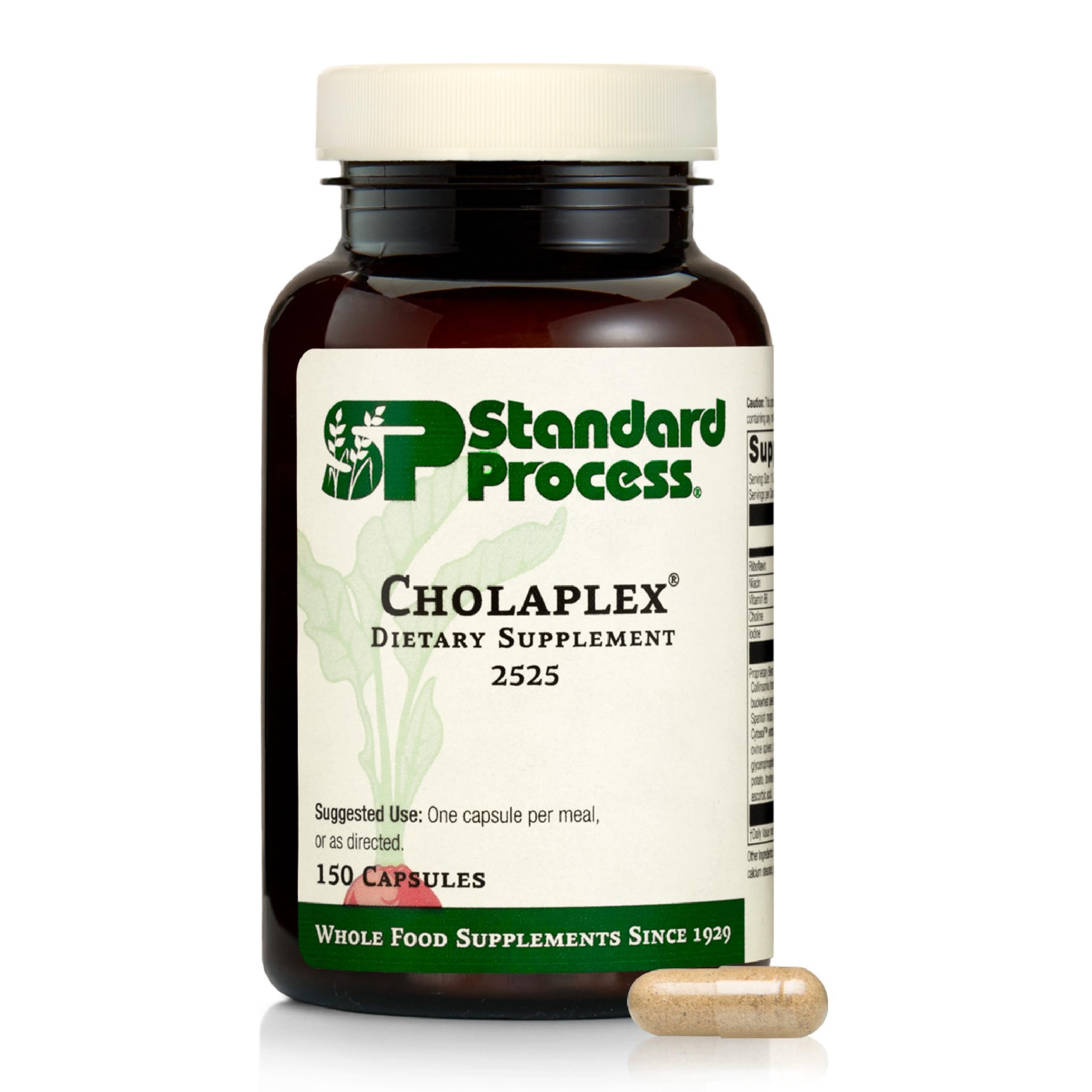 Standard Process Cholaplex - Supplement to Support Heart Health - Supports Healthy Blood Flow & Vascular System - Dietary Supplement to Support Liver Function - 150 Capsules
