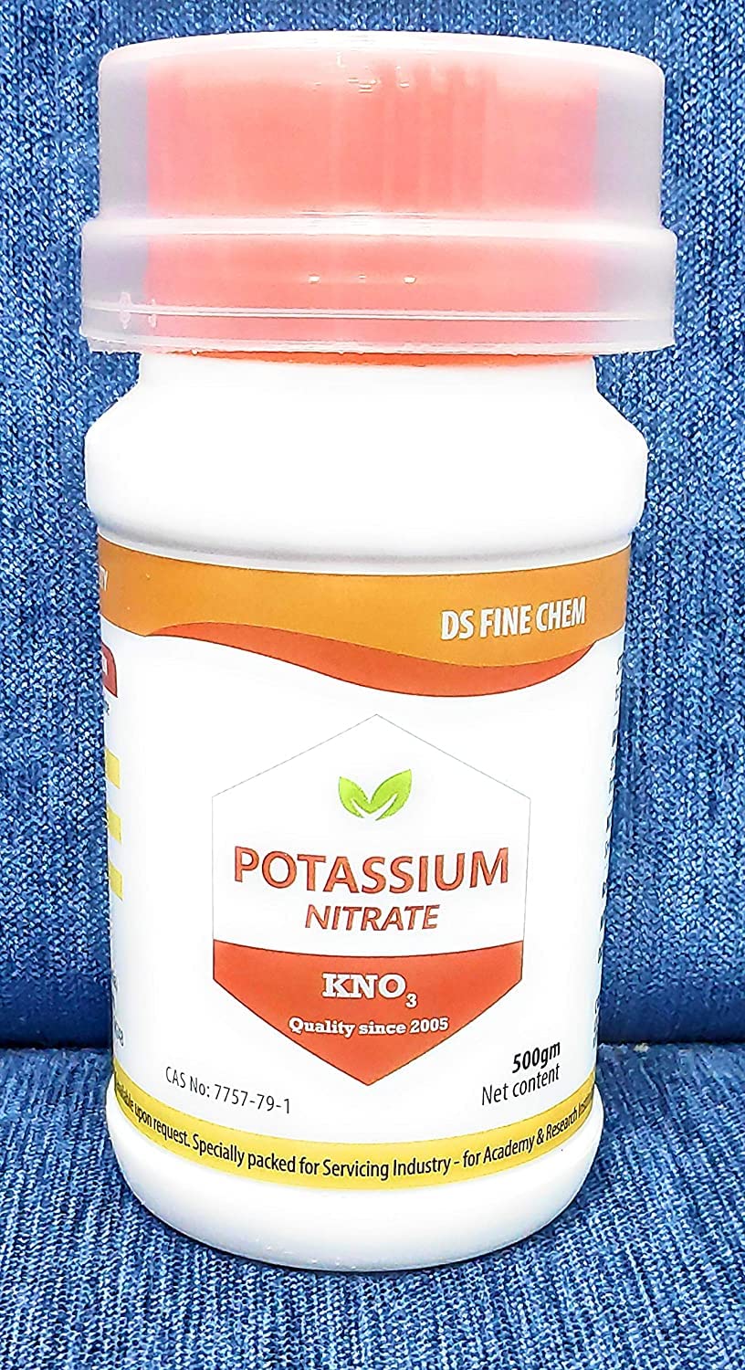 DS Fine Chem POTASSIUM NITRATE 1Kg | COMBO VALUE PACK OF 500gm + 500gm | Mask, Gloves, Spoon & Cup inside (B09QL99DG1) Amazon Price History, Amazon Price Tracker