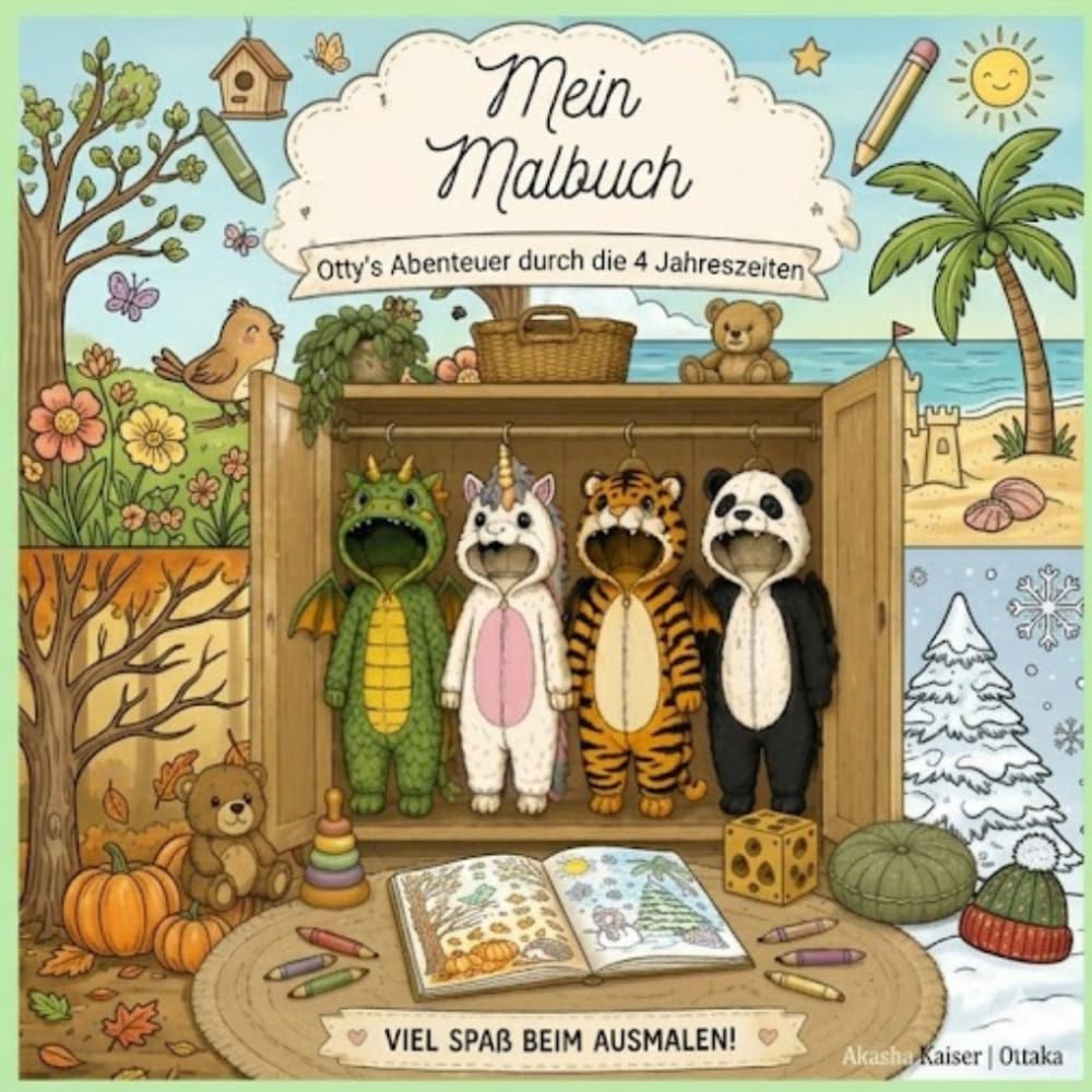 Mein Malbuch: Otty´s Abenteuer durch die vier Jahreszeiten