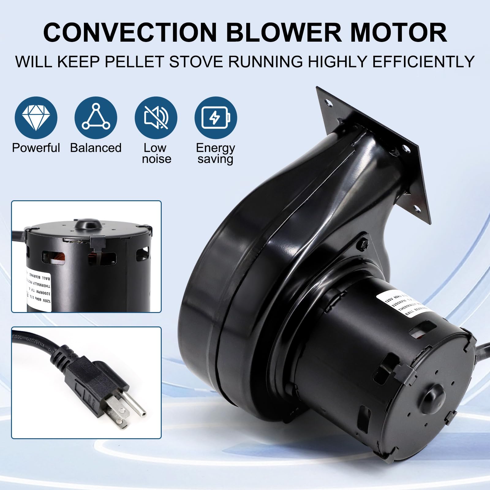 Criditpid A071 Centrifugal Blower Motor Replacement for Fasco 7021