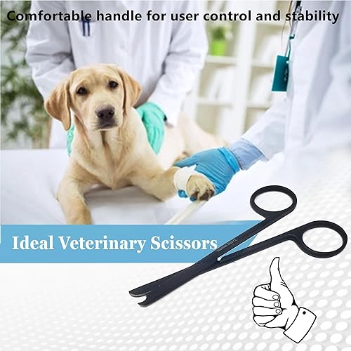 Miniatura 8 de Tijeras de puntada de sutura de 4.5 pulgadas con gancho delicado de media luna, perfectas para eliminación de sutura, primeros auxilios,