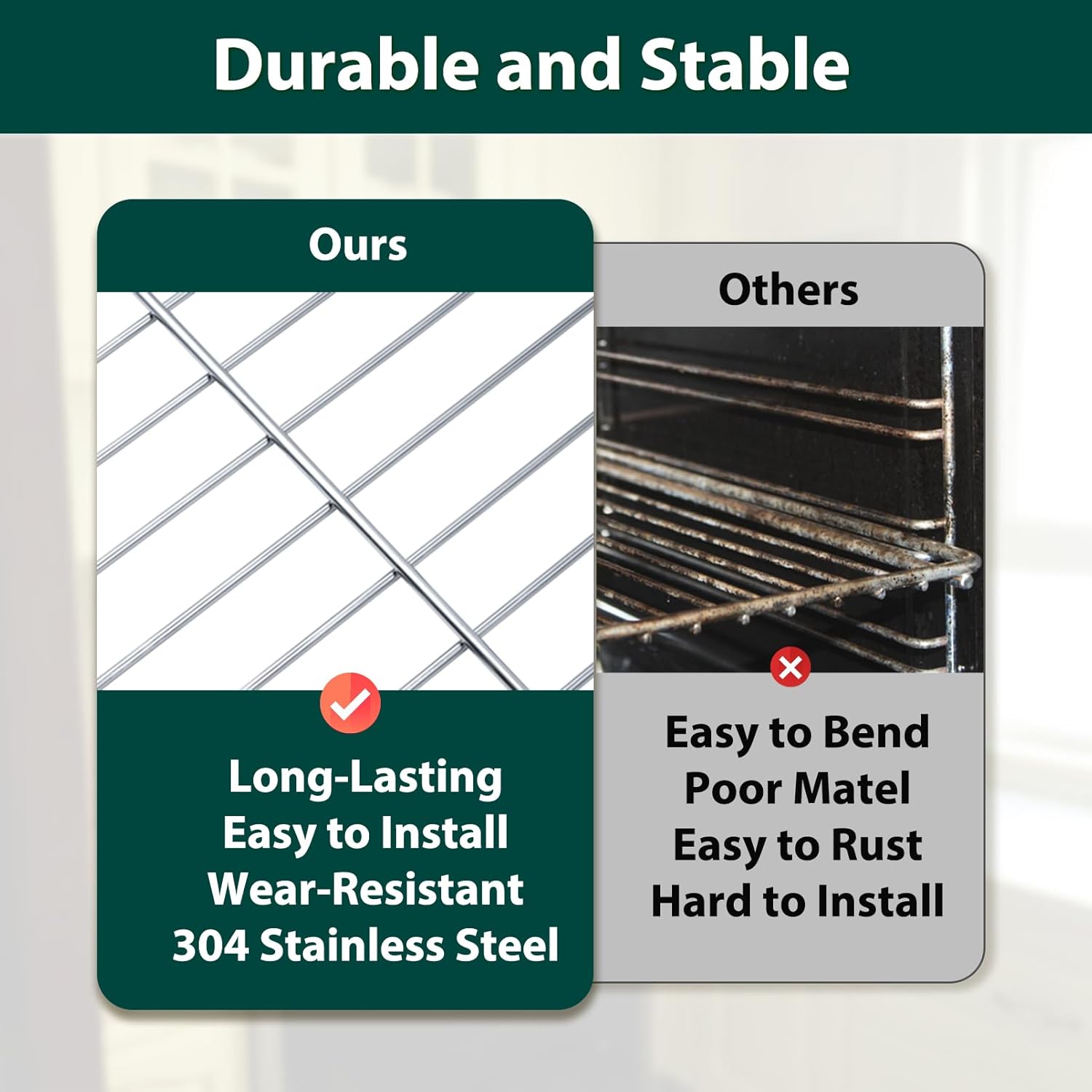 MHL54382302 Oven Rack Stove Replacement Parts for LG Microwave Rack Shelf 18.9’’ x 12.9’’ 304 Stainless Steel LG LMV2031ST LMHM2237BD LMHM2237ST LMV2031BD Metal Cooking Oven Wire Support 1 Pcs