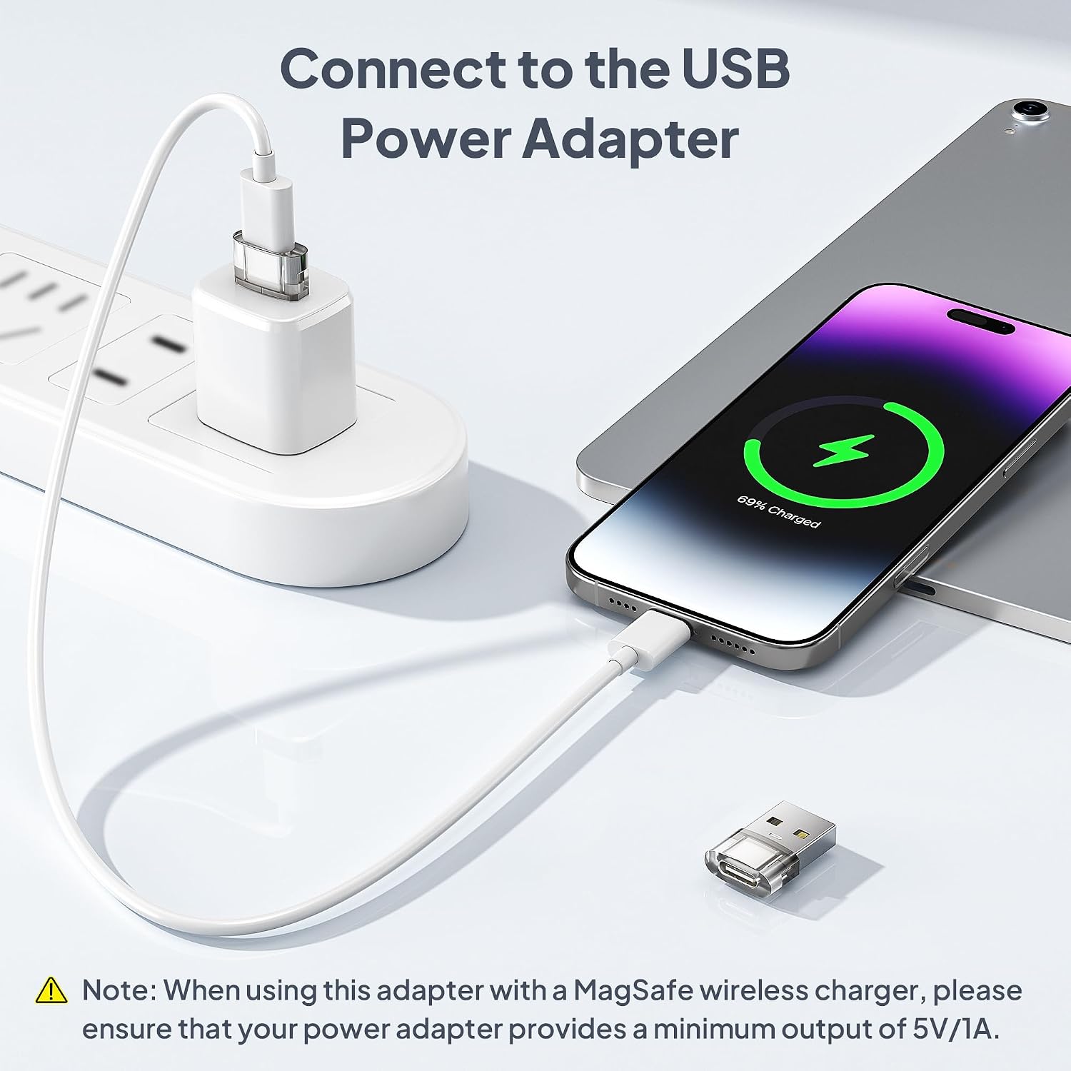 Elebase for New iPhone 18 Pro Max Car Charger,USB to USB C Adapter 4 Pack