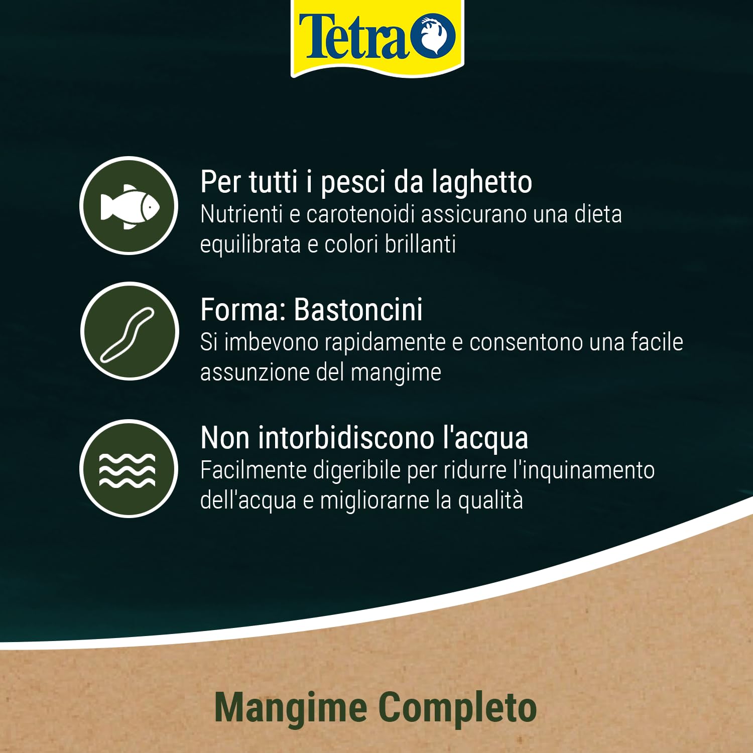 Tetra Pond Colour Sticks -Mangime Completo Galleggiante per Pesci del laghetto dai Colori Brillanti 1 L