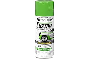 Rust-Oleum 323349 Automotive Green Custom Lacquer Spray Paint, Neon Green Gloss, 11 oz