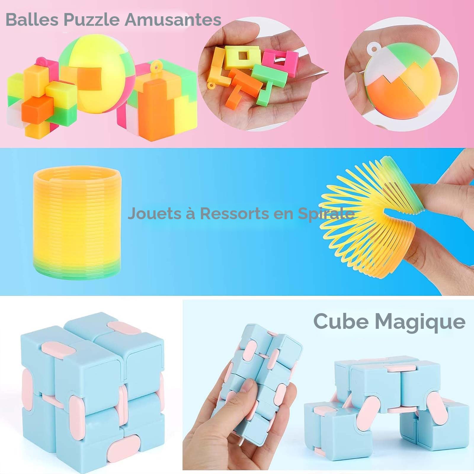 Lot De 4 Balle Anti-Stress - Balle Sensorielle, Colorées