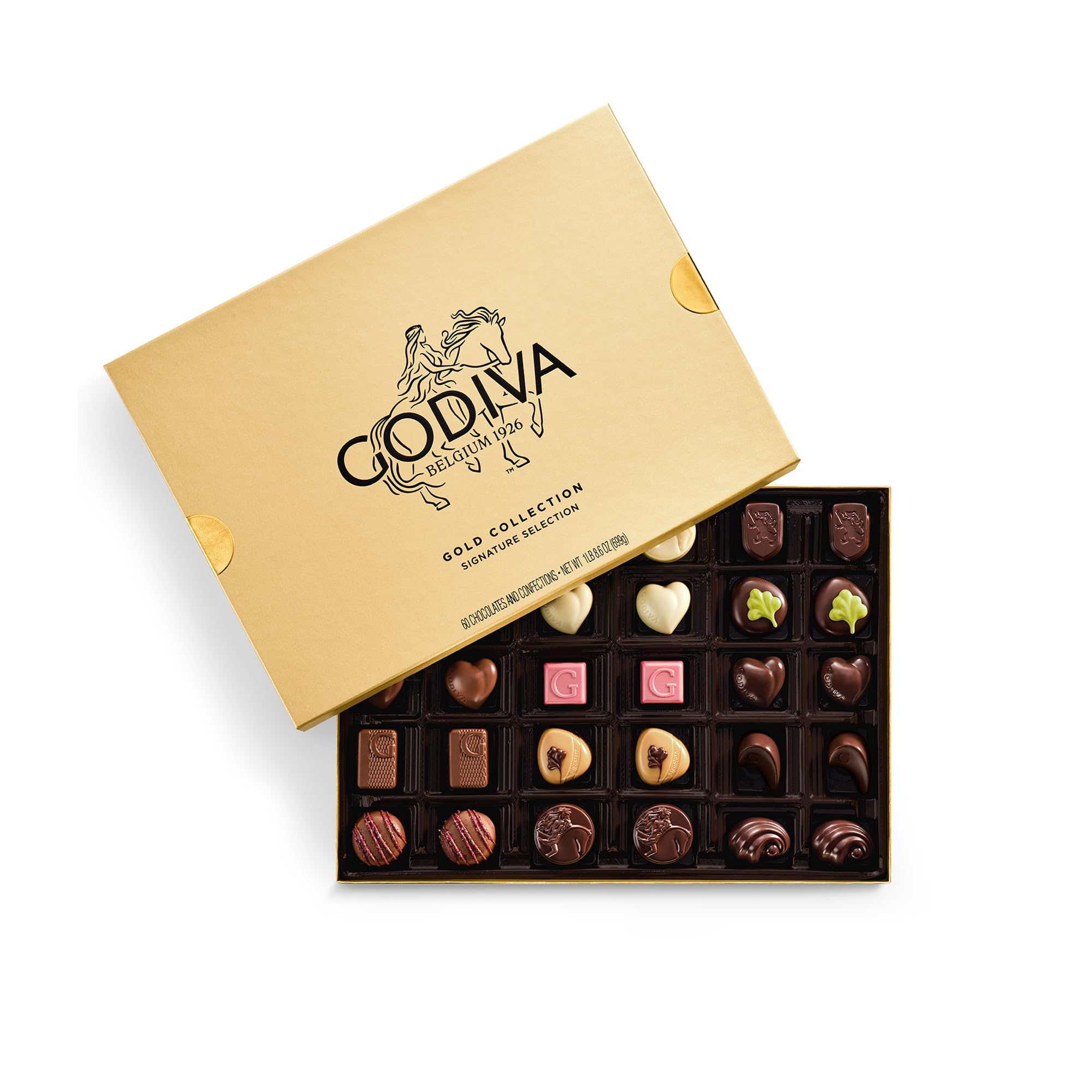 Amazon.com: Godiva Gold Assorted Chocolate Gift Box, Belgian Dark