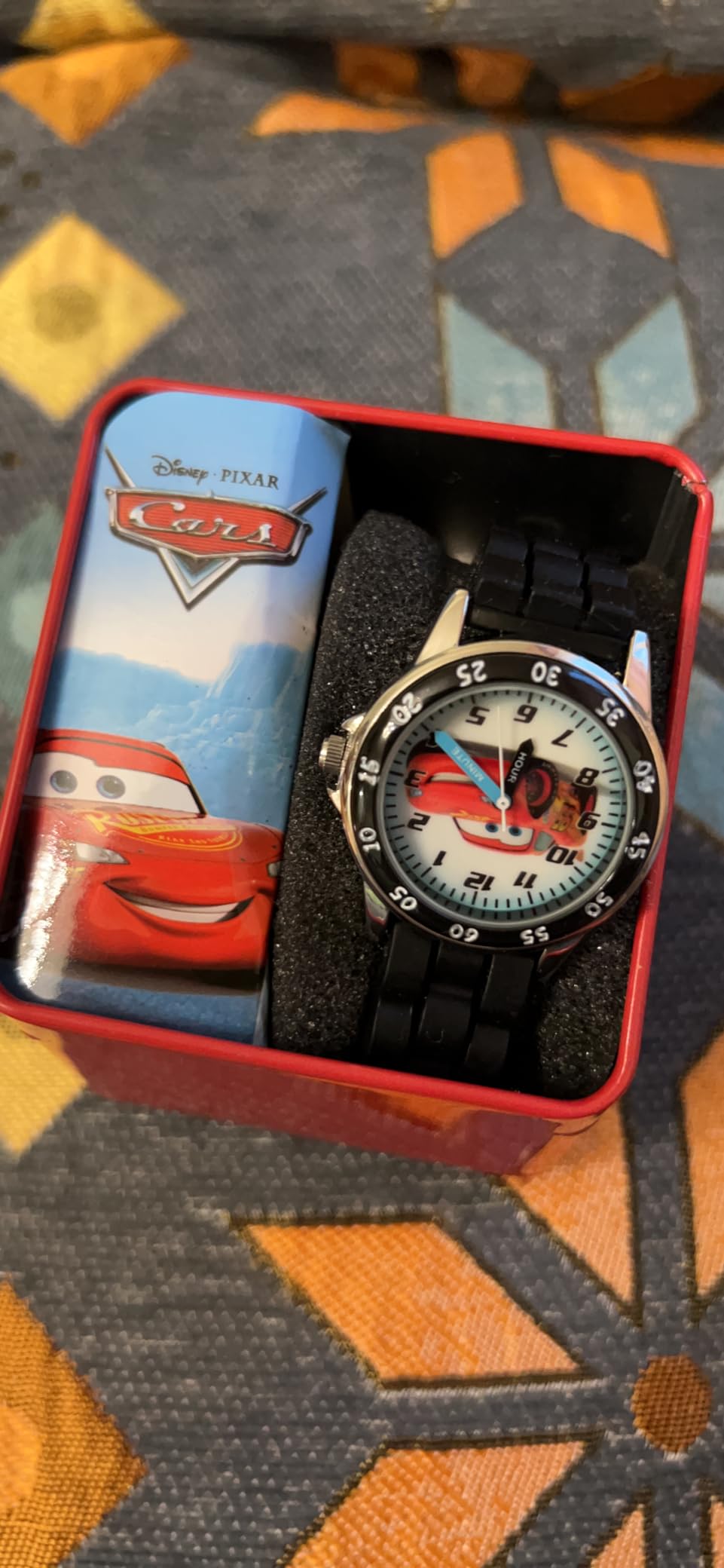 Disney Pixar Cars Lightning McQueen Time-Teaching Kids Clock Watch with ...