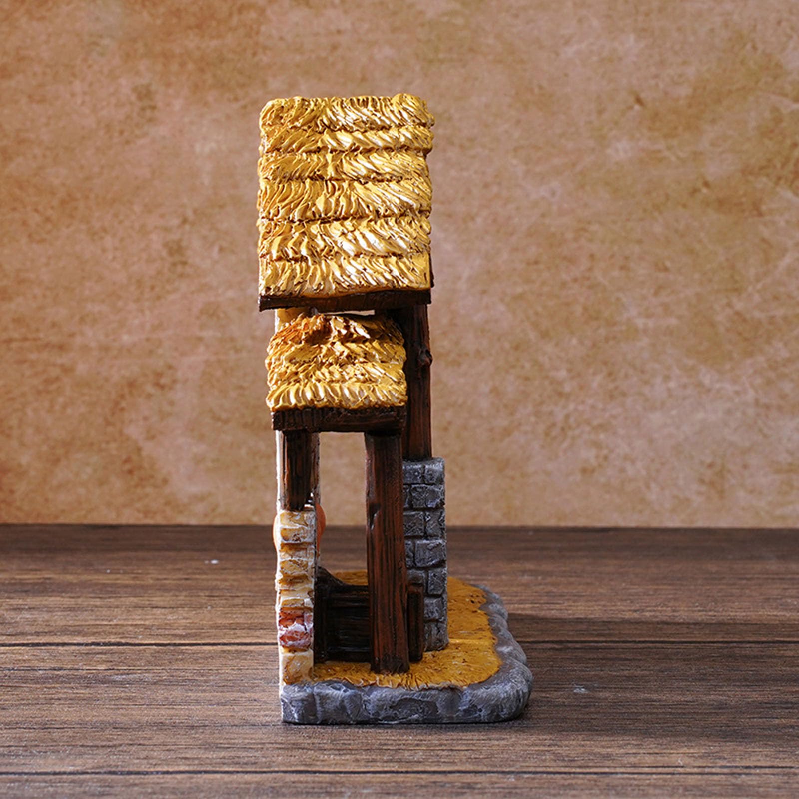 Cabaña religiosa en miniatura personalizable de 11 cm para decoración del hogar, pequeñas religiosas para el hogar
