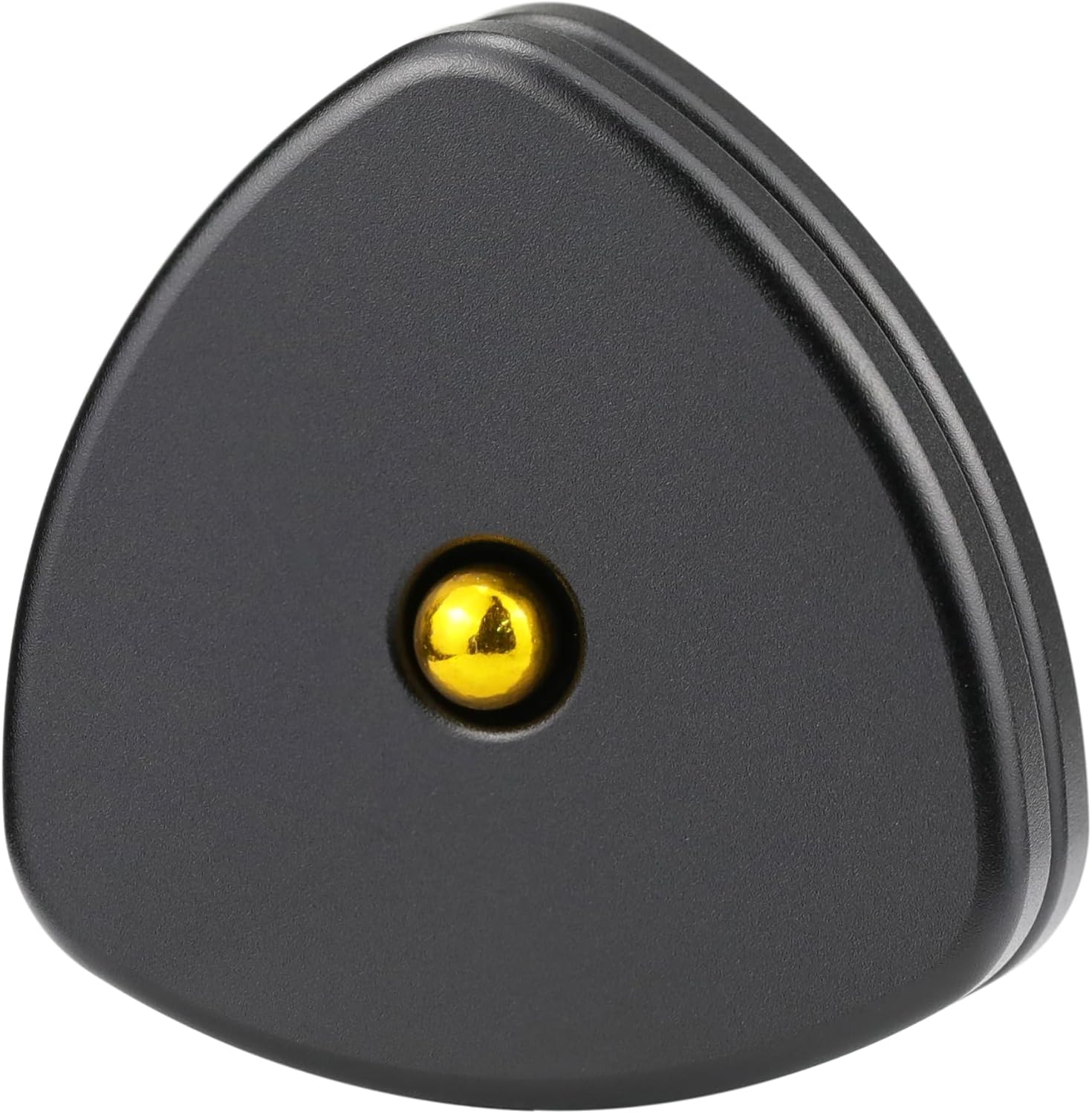 FREELOVE Metal Magnetic Fidget Toys Slider for Adults, Pivot Sliding Magnet Clicker, Compact Triangle Haptic Coin, Quiet Operate for Stress Relief Anxiety (Black, Small-Gen2)