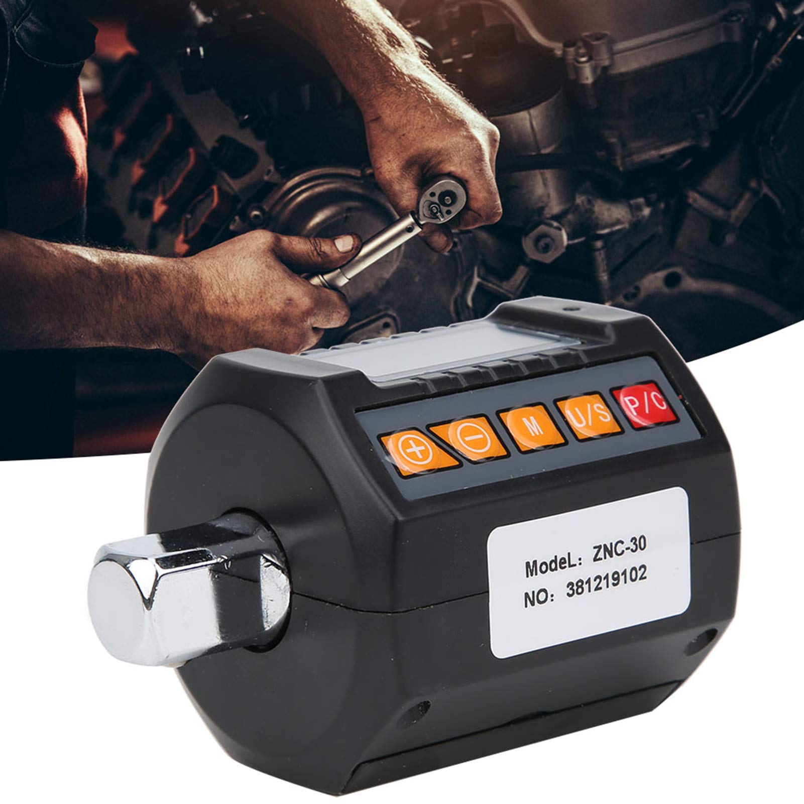Digitalanzeige Torsionsmesser Tragbarer hochgenauer Schraubenschlüsseladapter Znc-30 3-30N.M zum Testen