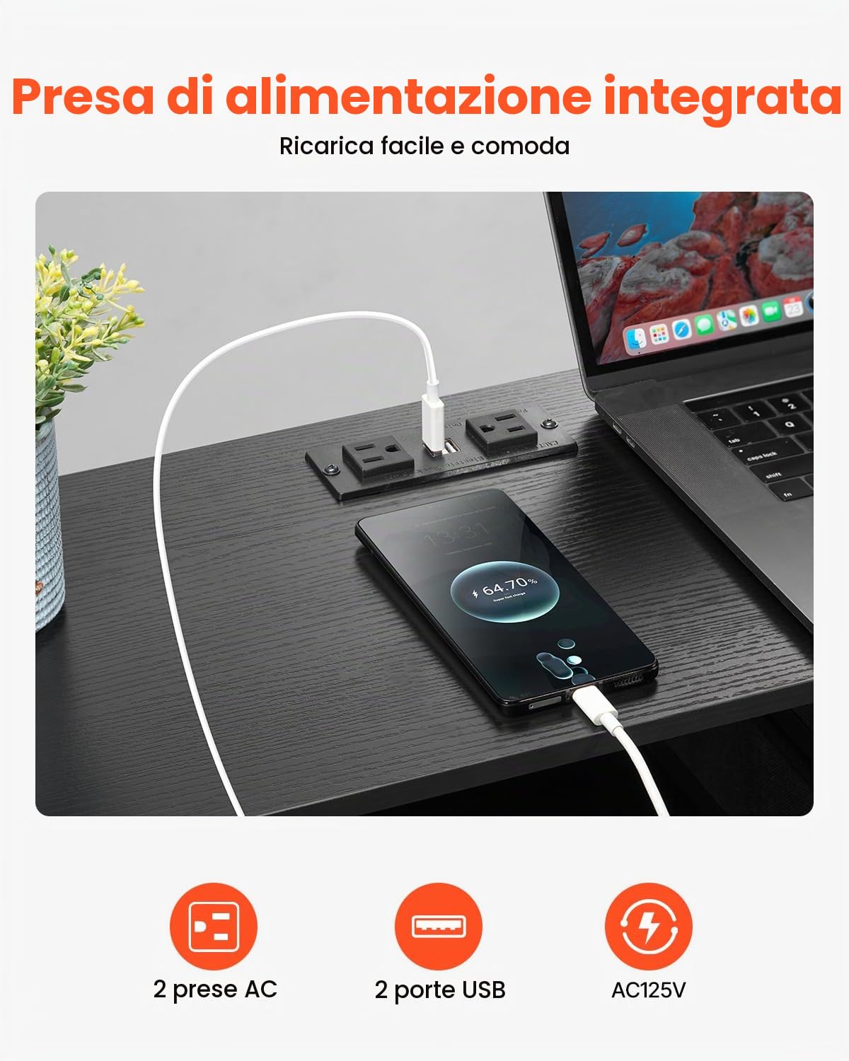VEVOR Cassettiera con 10 Cassetti, Cassettiera in Tessuto con Contenitori in Tessuto, Cassetti Portaoggetti per Armadio con Ripiano Portaoggetti Aperto, Luci a LED e Presa Integrata, per Armadio, Nero