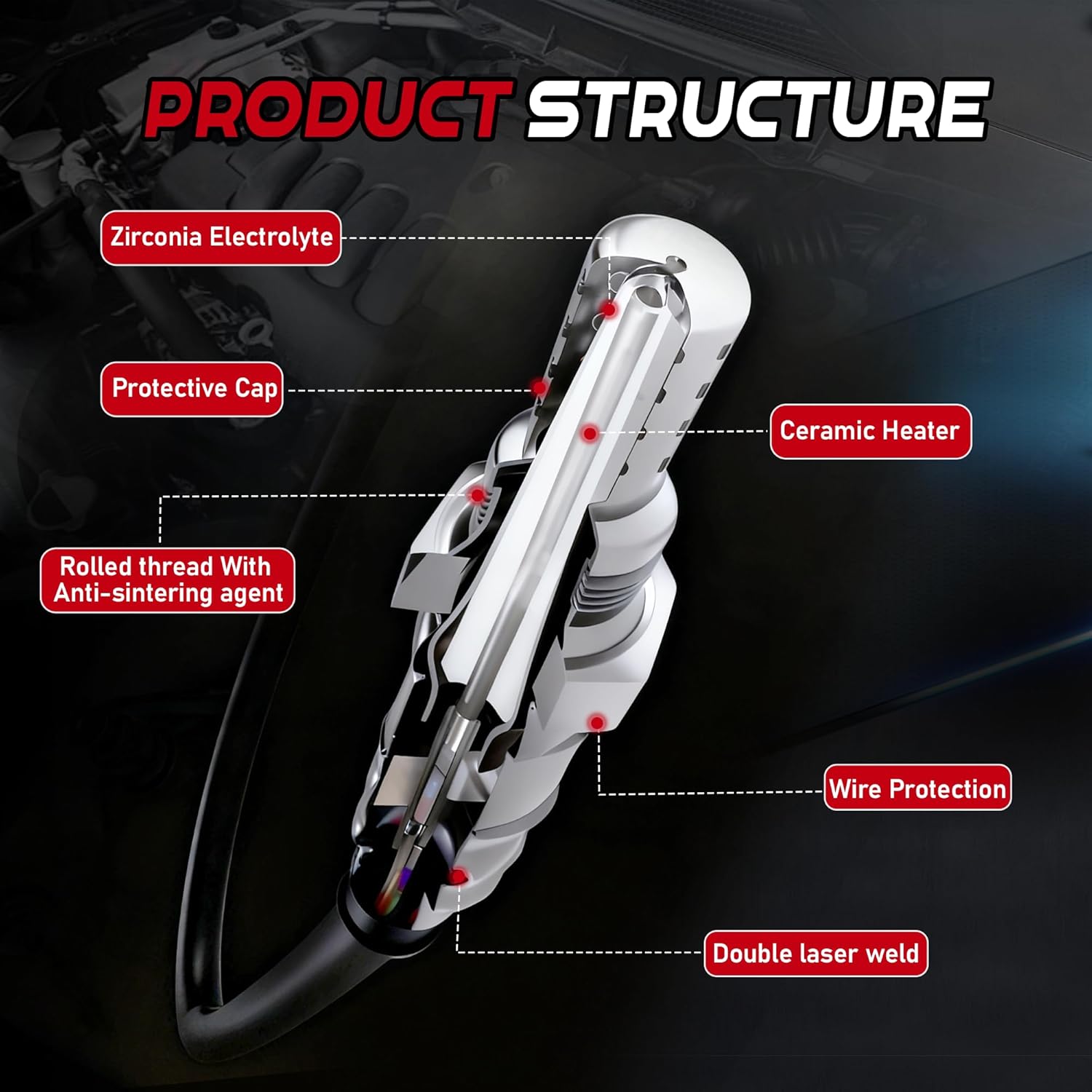 2Pcs Oxygen Sensors Upstream 234-9049 & Downstream 234-4622 Compatible for 2006-2008 Toyota RAV4 2.4L 2007-2011 Camry [2.4L L4] Only