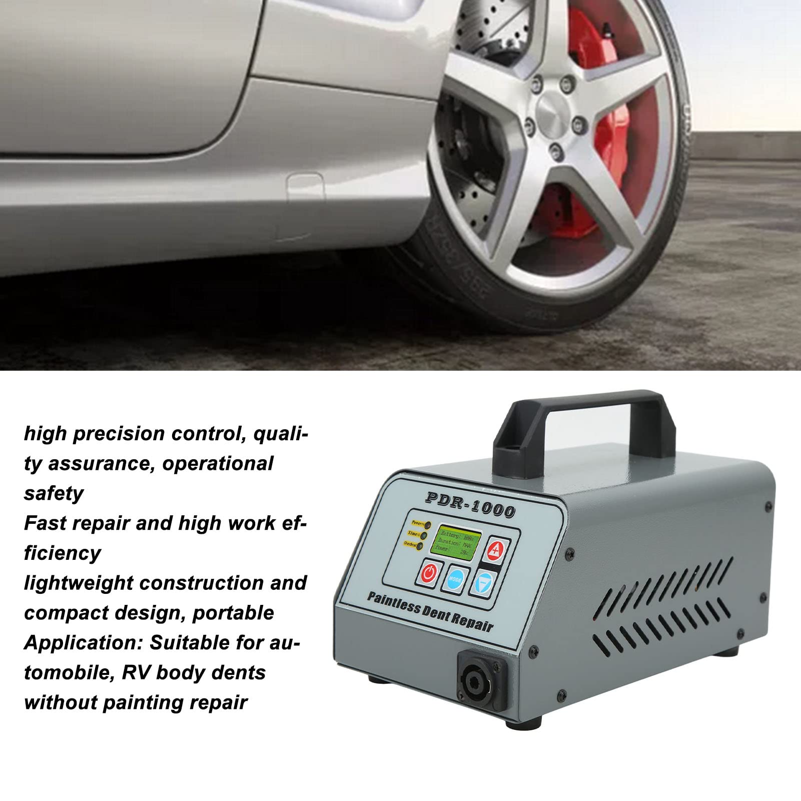 Machine de réparation de carrosserie de Voiture ,Machine de réparation de tôle chauffante Haute Puissance 1000w pour RV (Prise UE 220v) , Outil de débosselage