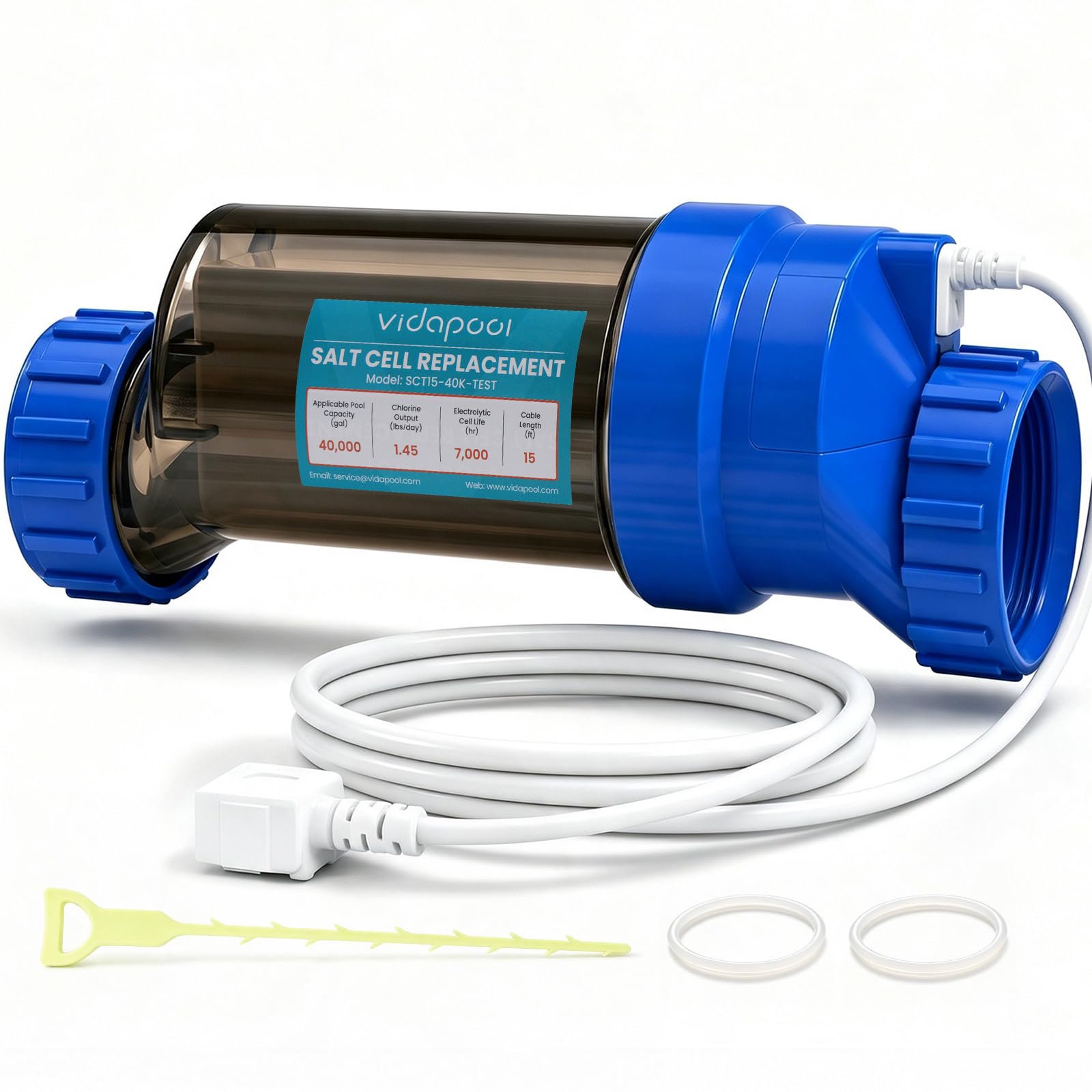 Salt Cell Replacement for Hayward T-CELL-15, 40,000 Gallons