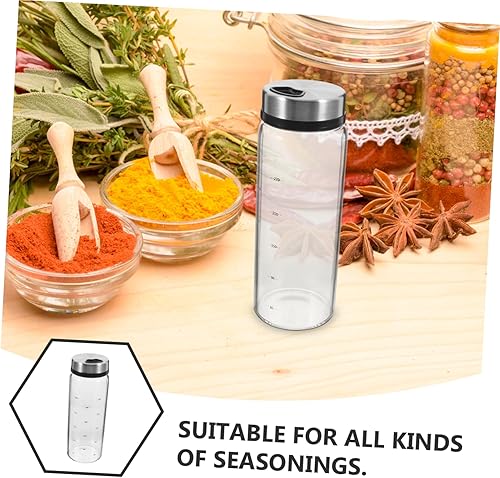 Miniatura 7 de Angoily Botellas rotativas de 11 onzas, contenedor de pimienta, tarros grandes de condimentos con tapas de coctelera, botella de almacenamiento