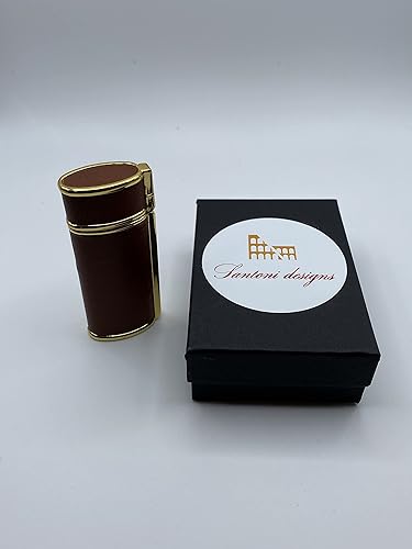 Miniatura 5 de Caja de encendedor chapada en oro marrón