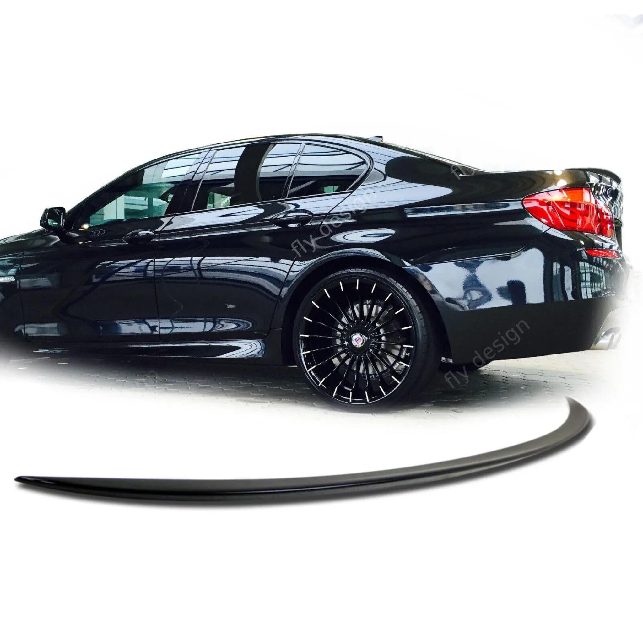 Labio de alerón trasero para BMW Serie 4 F32 Coupé diseño Slim negro brillante