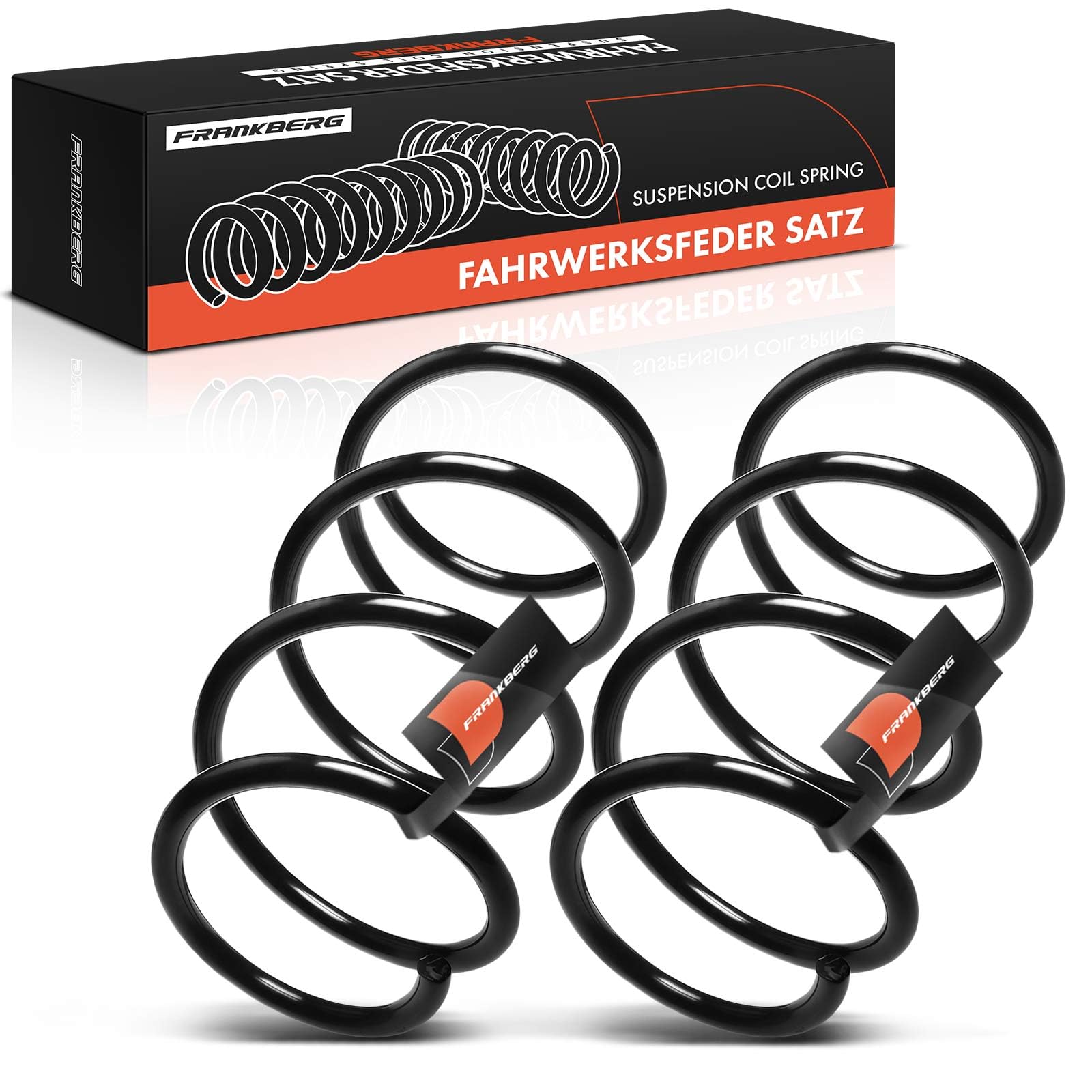 Frankberg 2x Muelles de chasis Muelles de suspensión Compatible con Serie 5 E60 525d 530d 535d 540i 545i 2002-2010 Replace# RA4006,31336761327