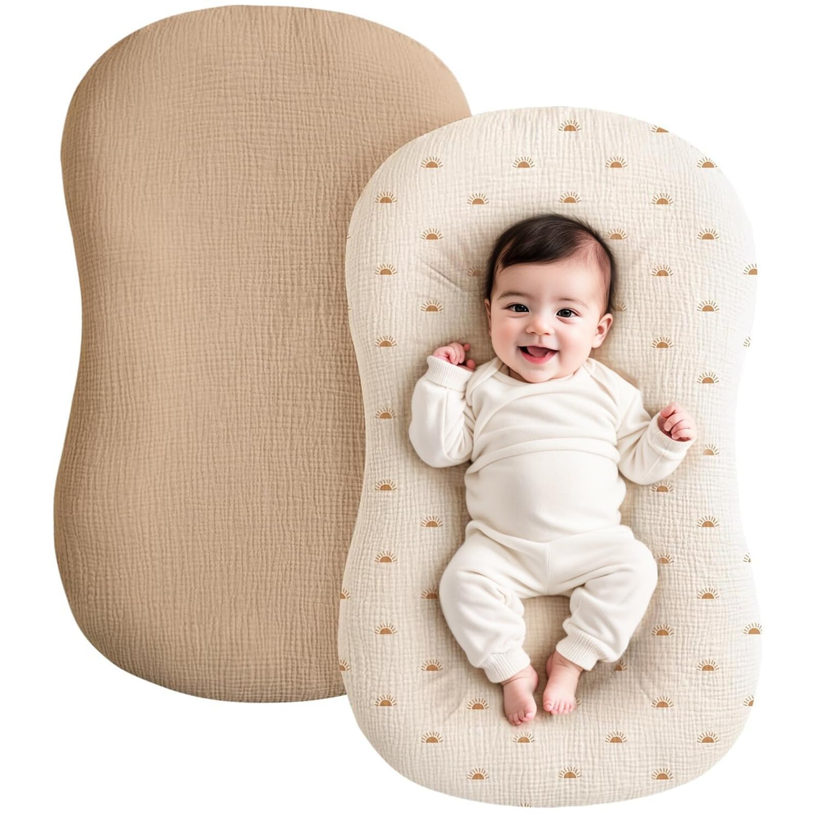 Drap-housse respirant pour bébé et nouveau-né en textile doux
