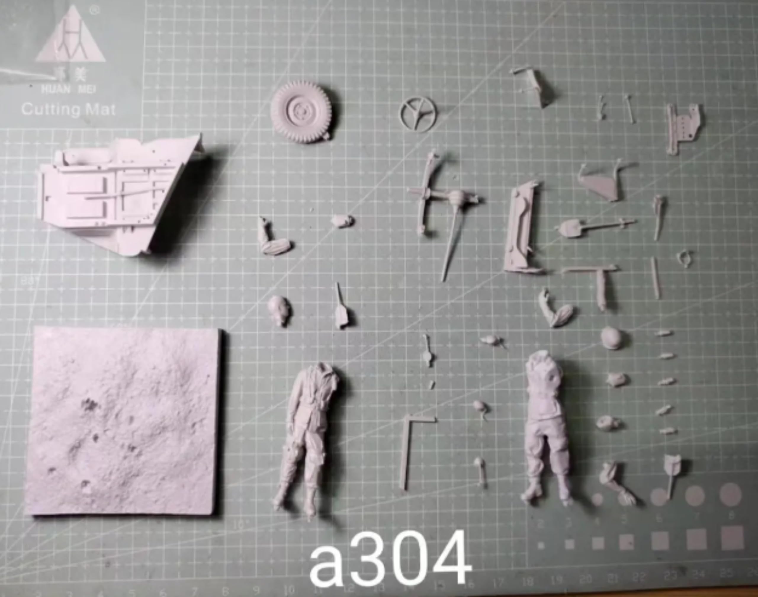 1/35 -Maquette de Soldat en Résine WW2 Maquette de Soldat Aéroporté US en Résine non peinte et non assemblée (2-Personnes) (Cg8B-6)