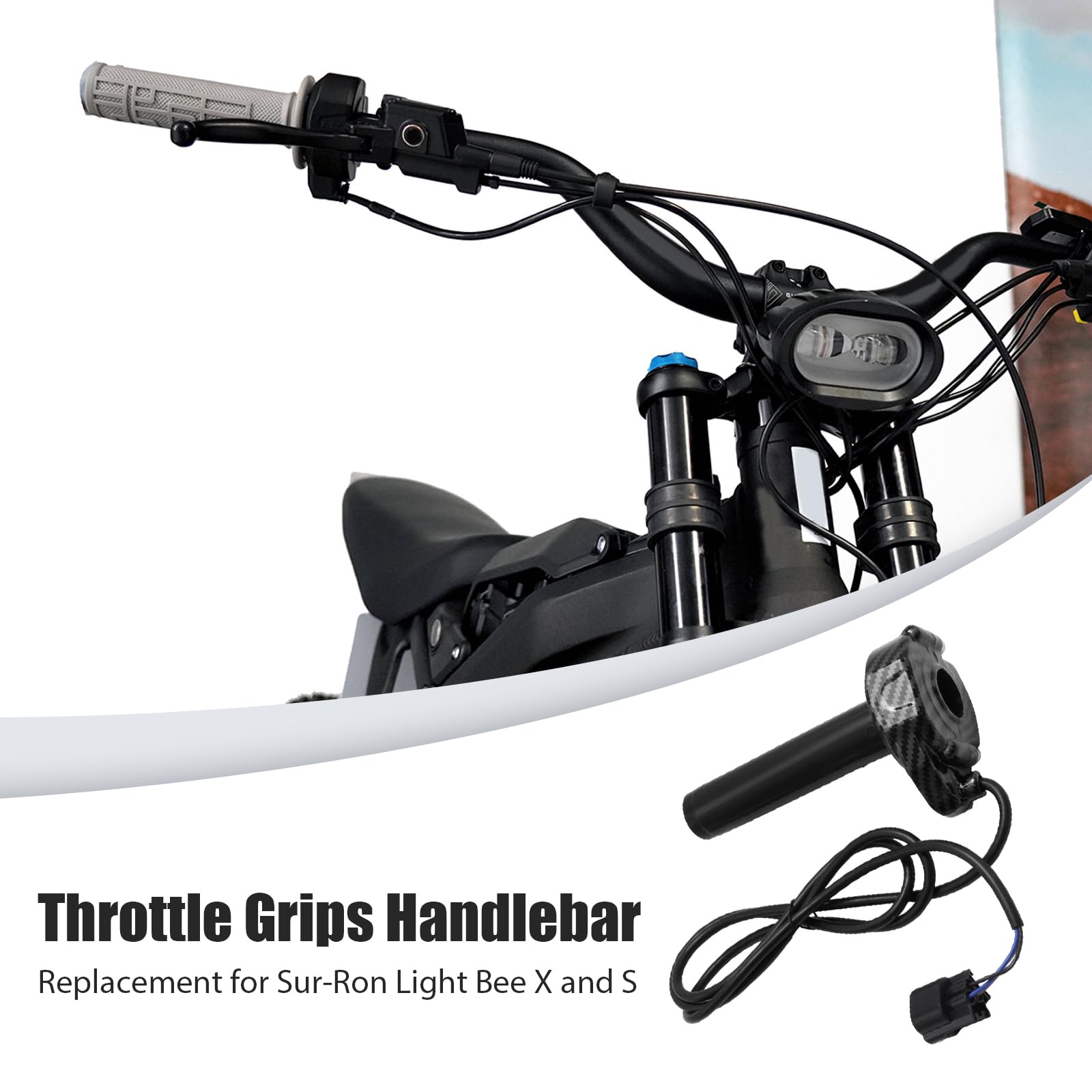 Manopole per acceleratore, ricambio per moto elettriche Segway X160 X260 per SurRon Light Bee X/S, acceleratore con cuscinetto volvente