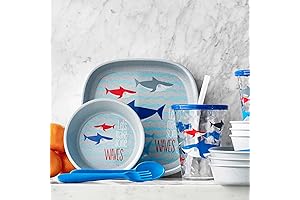 Wheat Straw Dinnerware Sets for Kids (Shark)