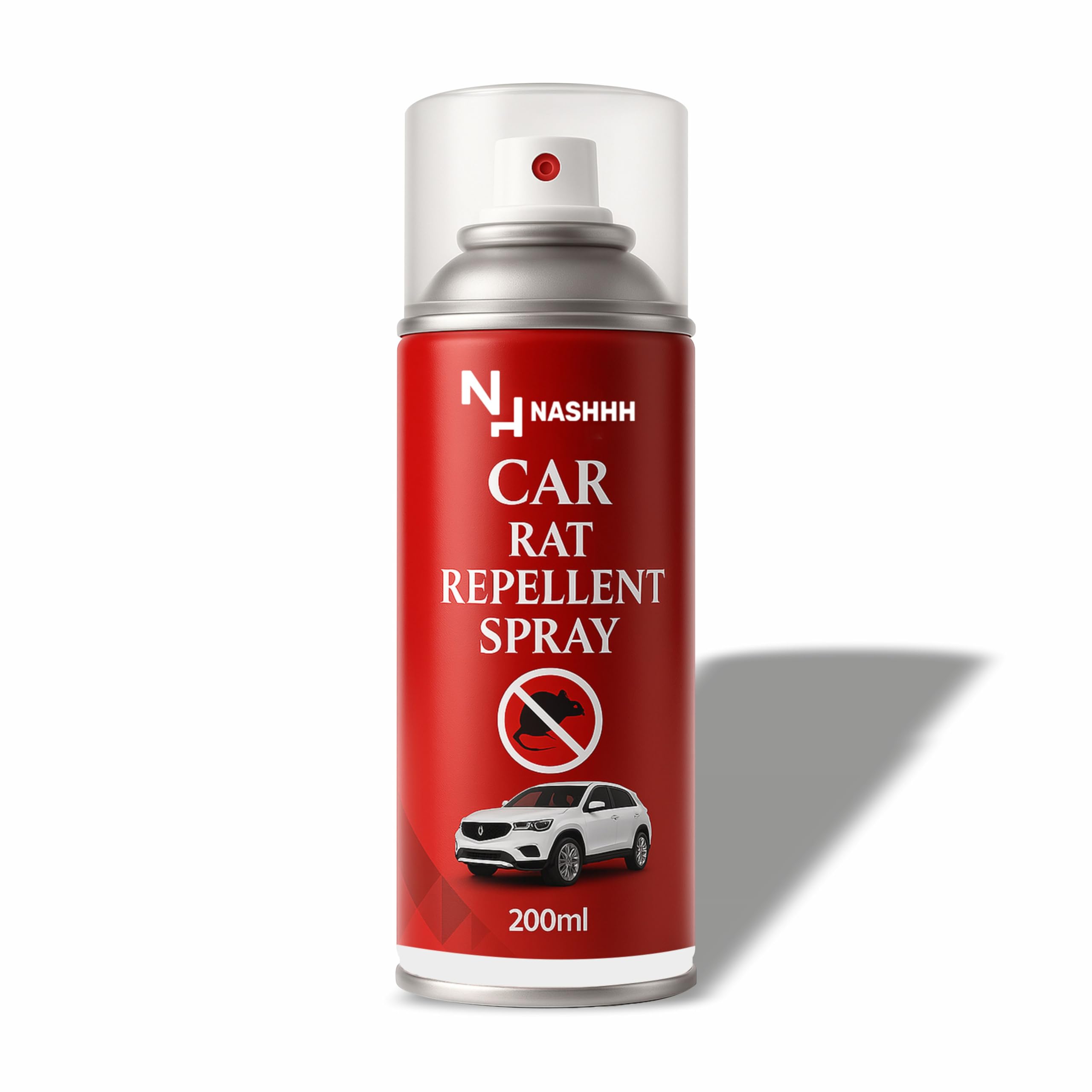 NASHHH Rat Repellent Spray For Car | Protect Engine Wires For More Than 1 Year | India's First Aerosol Based Mouse Repel For Car, EV's, Boats, Tractors | Leak-Free Easy to Spray For Indoor & Outdoor