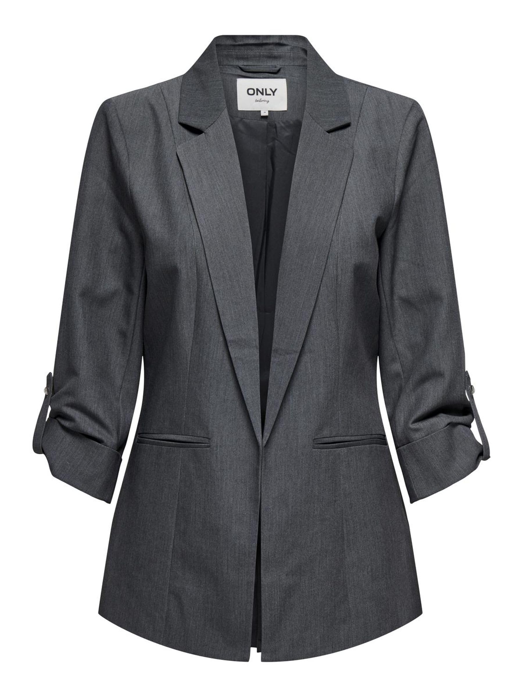 ONLY Female Blazer ONLKAYLE-ORLEEN Blazer, Medium Grey Melange, 12