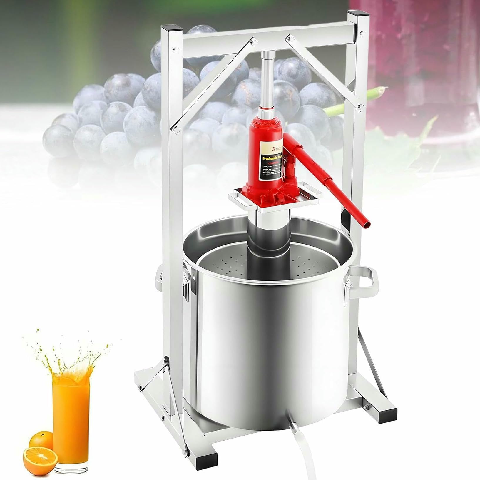 Presse Cidre Hydraulique Pour Pomme Raisin Vin Fabrication En Acier Inoxydable