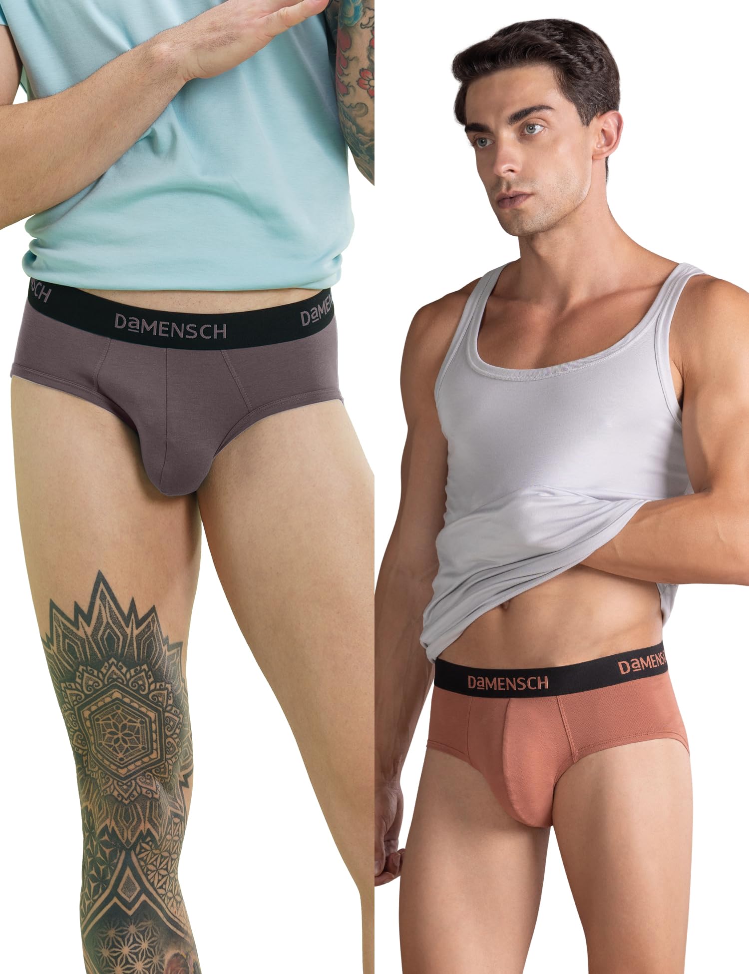 Men Solid Anti-Odour Peppermint Finish, Ultra Soft with Premium Shine EPP Classic Briefs (Pack of Assorted Prints & Colours I Color & Print May Vary)-image-26