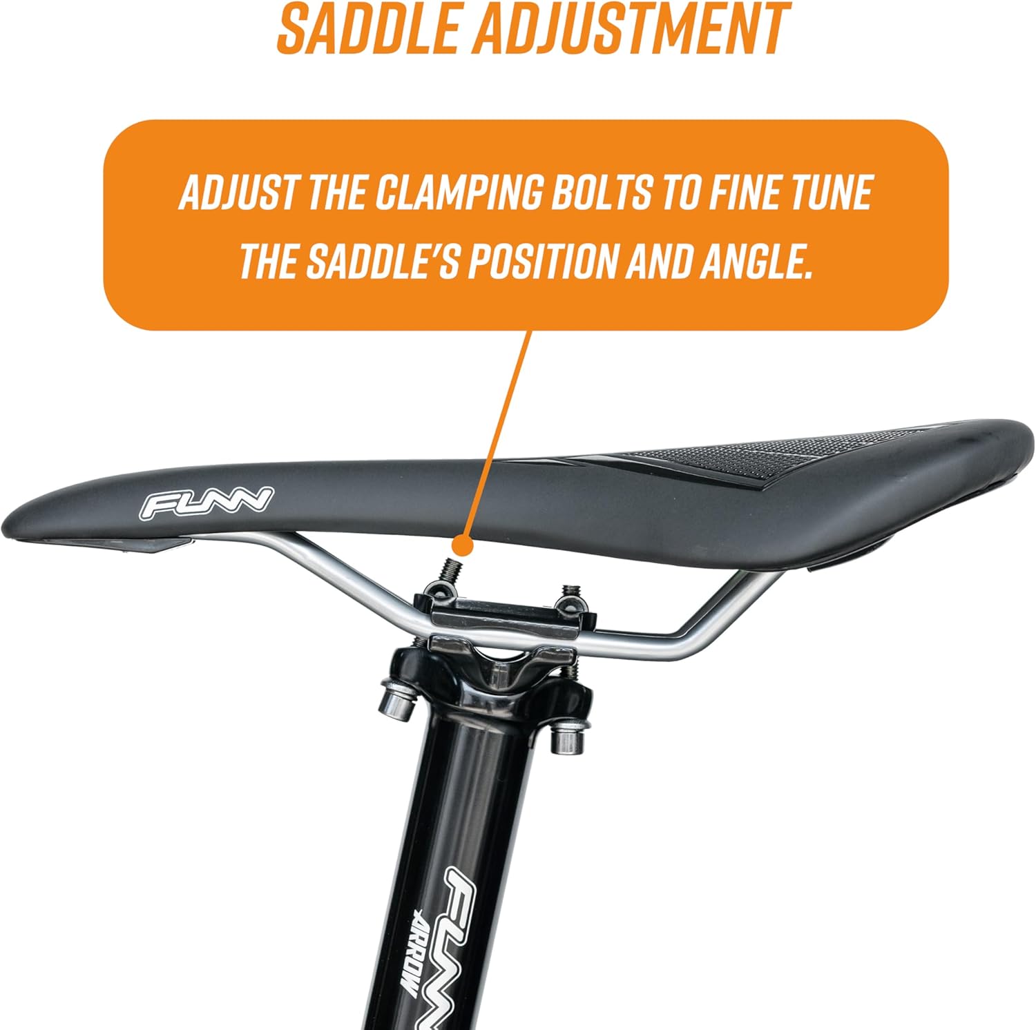 Funn Arrow Bike Seat Post, Length 400mm, Diameter 30.9mm / 31.6mm, Aluminum Alloy AL7050, 3D Forged, One Piece Head and Shaft