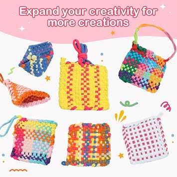 1200pcs Refill Loops for Potholders 7-Inch Weaving Loom, 12 Rainbow Colors