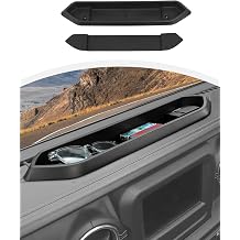 Hoolcar for Jeep Center Console Dashboard Storage Tray Compatible with Jeep Wrangler JL JLU 2/4 Doors 2018-2024 Interior Accessories Dash Organizer Tray for Key Sunglasses Phone