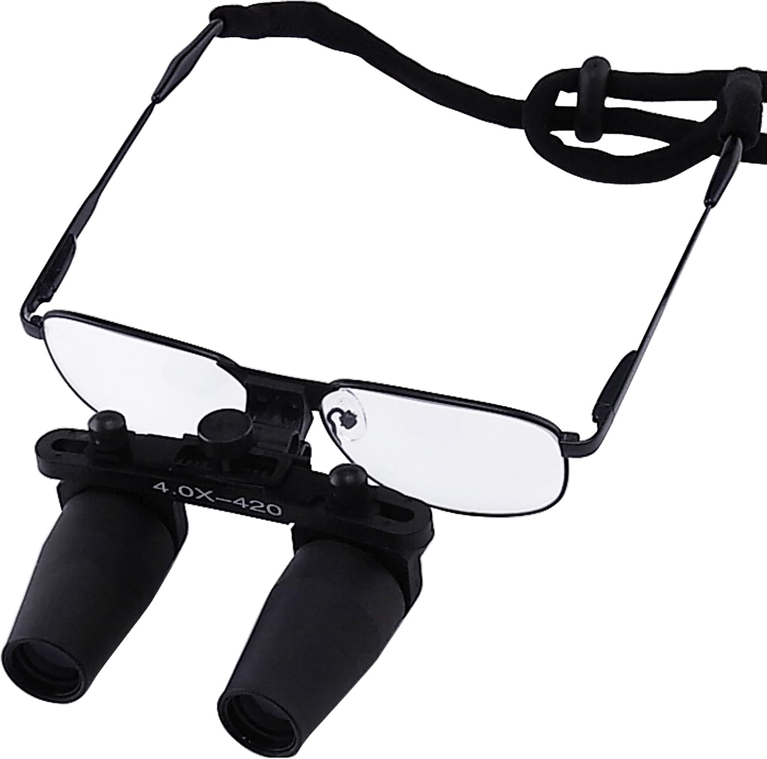 4.0X Magnification Dental Loupes, Prismatic Keplerian Style Nickel