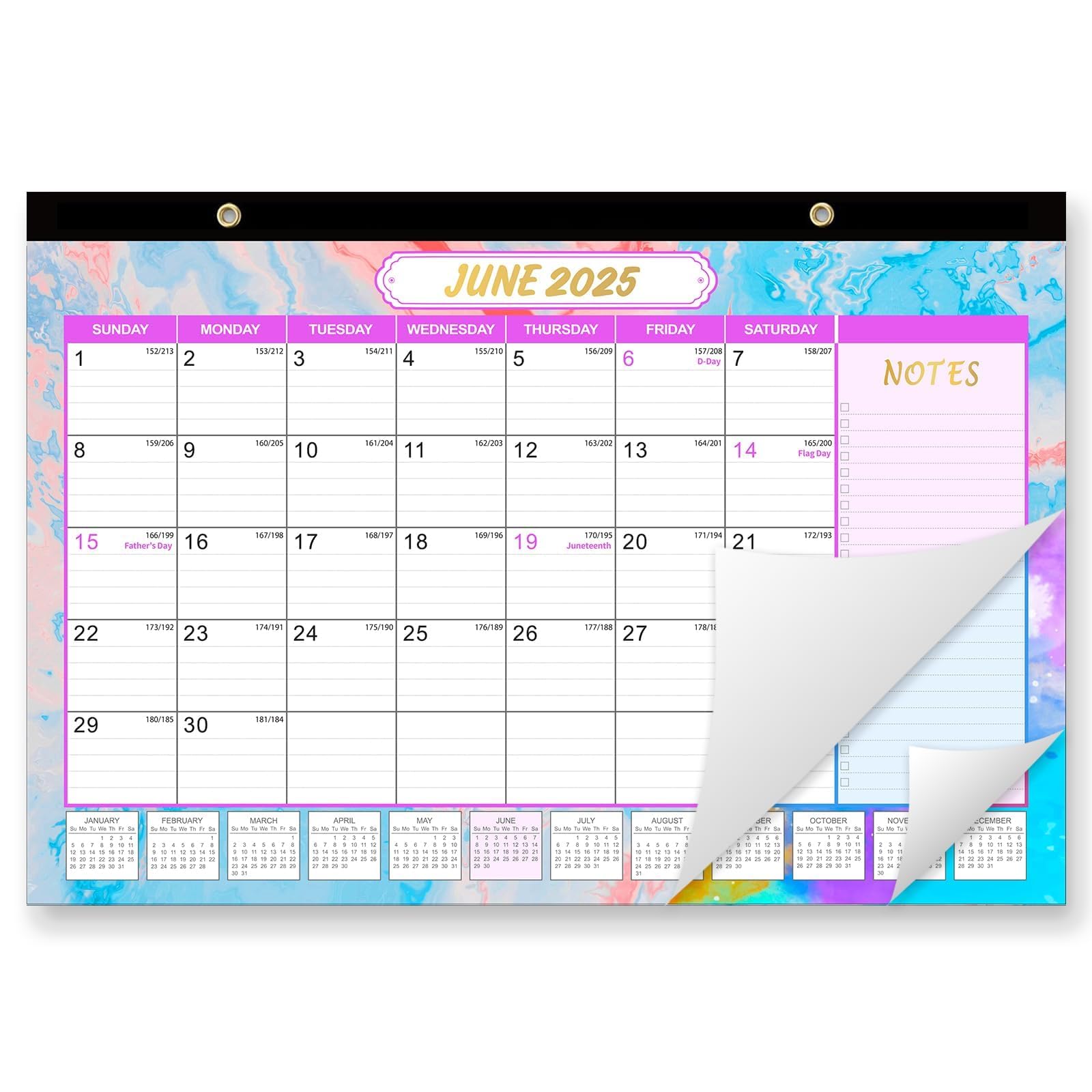 Amazon.com : GuassLee Desk Calendar 2025-2026 - 19 Monthly