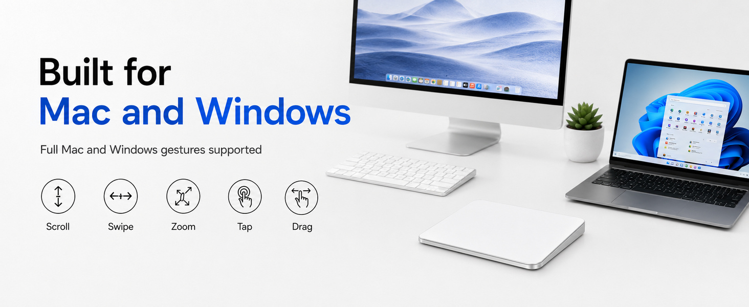 Amazon.com: Trackpad with 2.4G USB Receiver for Mac and Windows