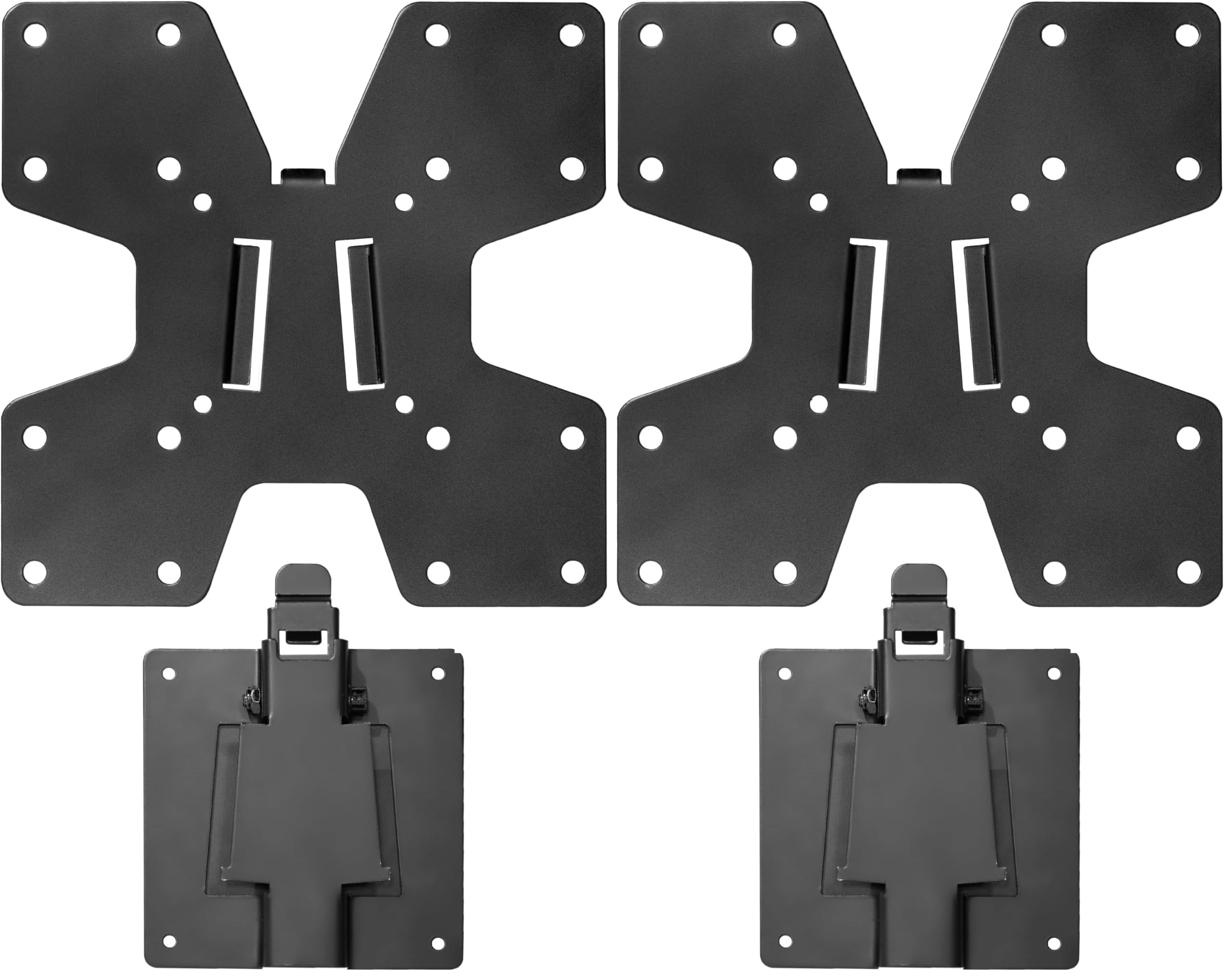 VIVO Large Adapter VESA Mount Quick Release Bracket Kit, Stand Attachment and Wall Mount Removable VESA Plate for Easy LCD Monitor and TV Screen Mounting, STAND-VAD2H (Pack of 2)