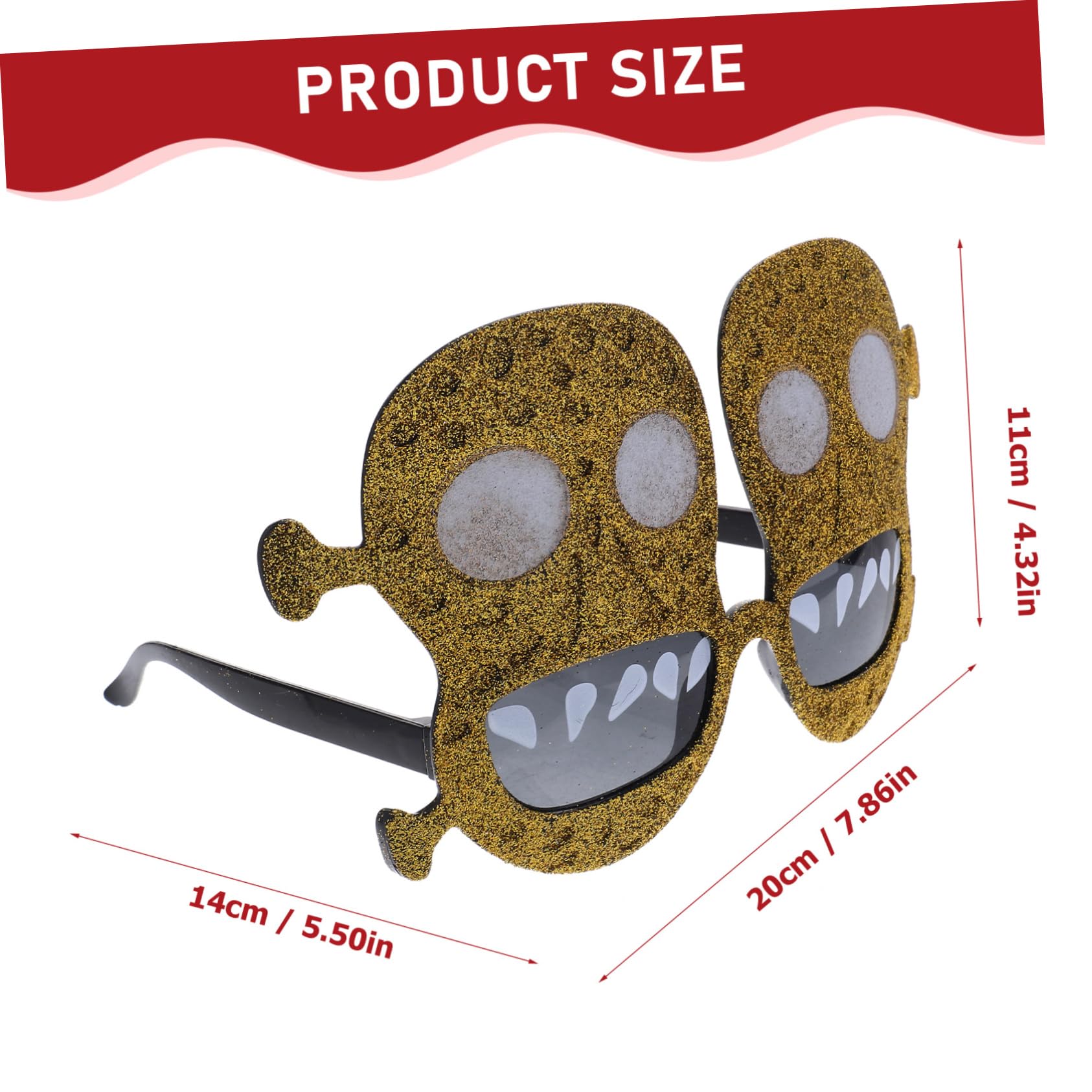 FOMIYES Unique Halloween Themed Eyeglasses 5pcs Novelty Glasses for Party Costume Glasses Gothic Elements