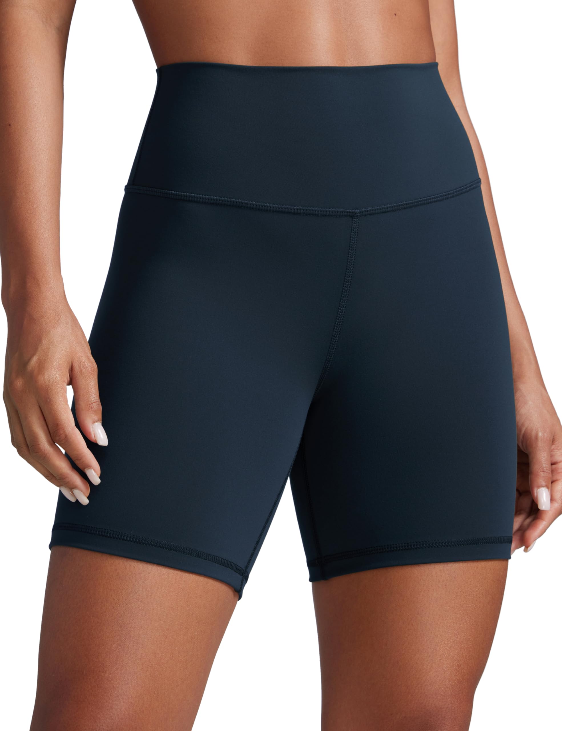 CRZ YOGA Butterbreeze Athletic Biker Shorts 6'' - High Waisted Workout Gym Volleyball Running Yoga Tummy Control Womens