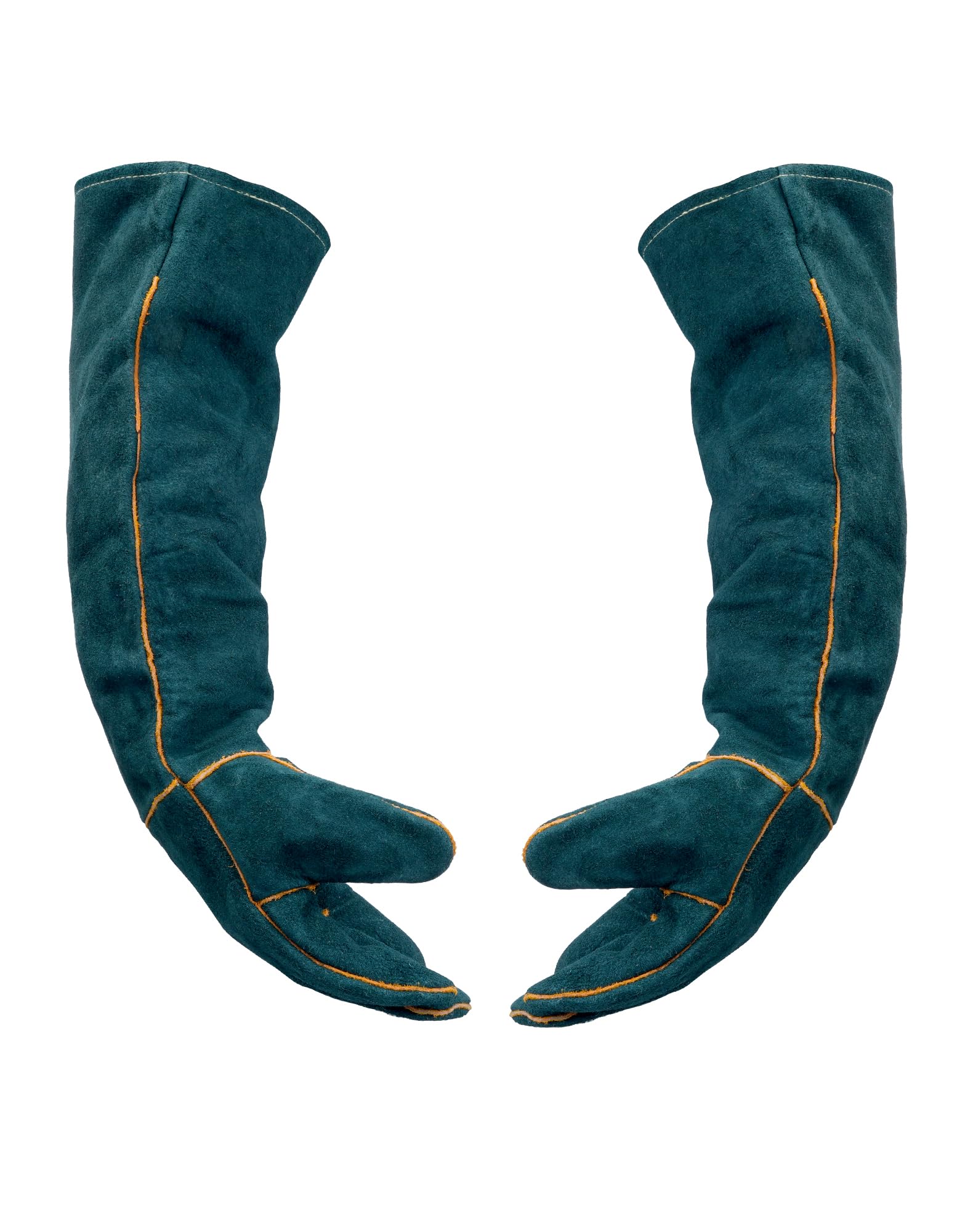 Gants Anti-Morsure 60 cm Pour Chat et Chien, Gants de Protection Anti-Griffures Avec Protection Complète des Bras, Gants Épais en Cuir Résistant Pour Manipulation de Chats, Chiens et Reptiles