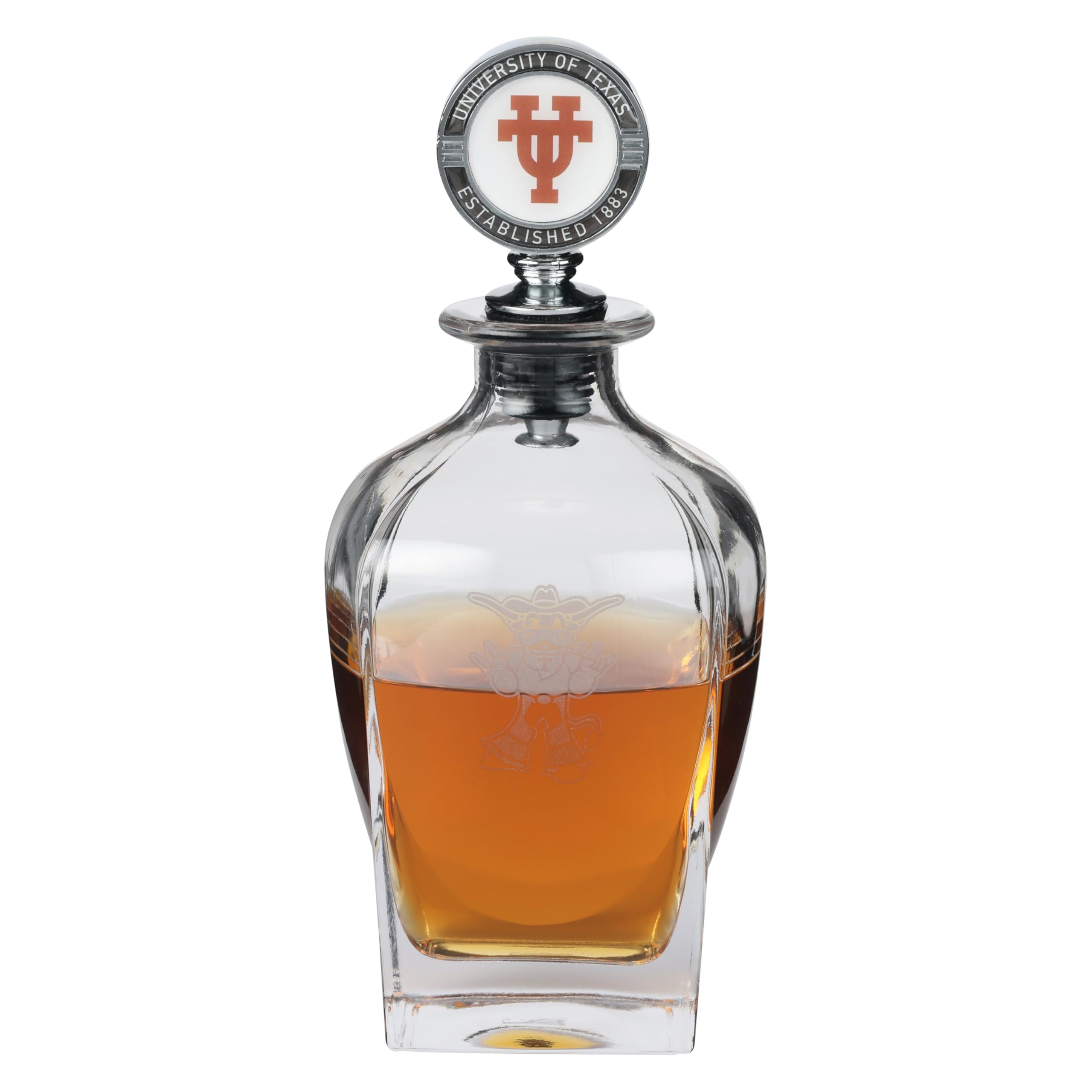 The Memory Company | Licensed NCAA Decanter with Mascot Stopper