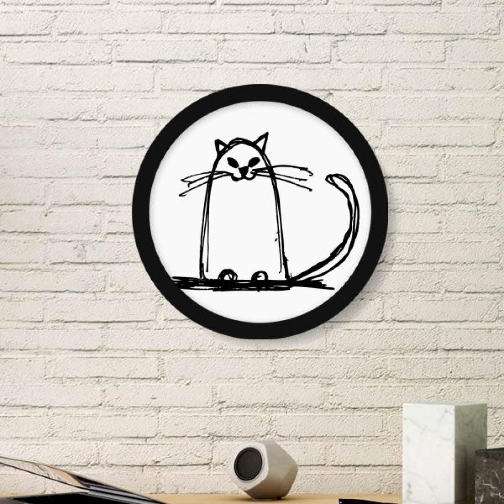 Peinture chat bouclé avec cadre noir, le cadeau idéal pour amateurs de félins